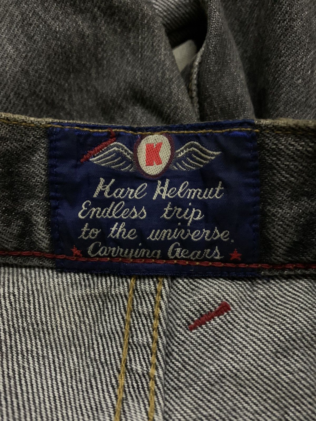 Karl Helmut 💥Vintage Karl Helmut Patchwork Denim Size US 30 / EU 46 - 8 Thumbnail