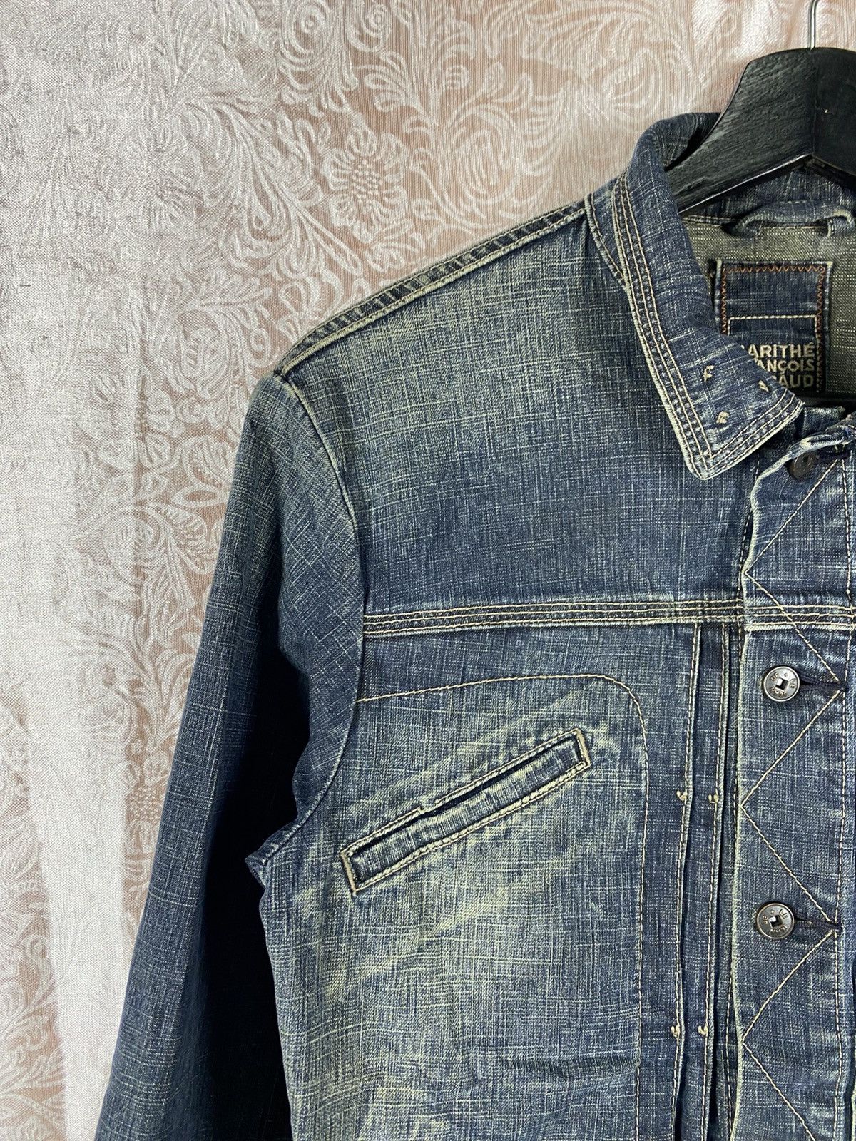 Marithe + Francois Girbaud Marithé François Girbaud Vintage Distressed Denim Jacket Size M / US 6-8 / IT 42-44 - 9 Thumbnail