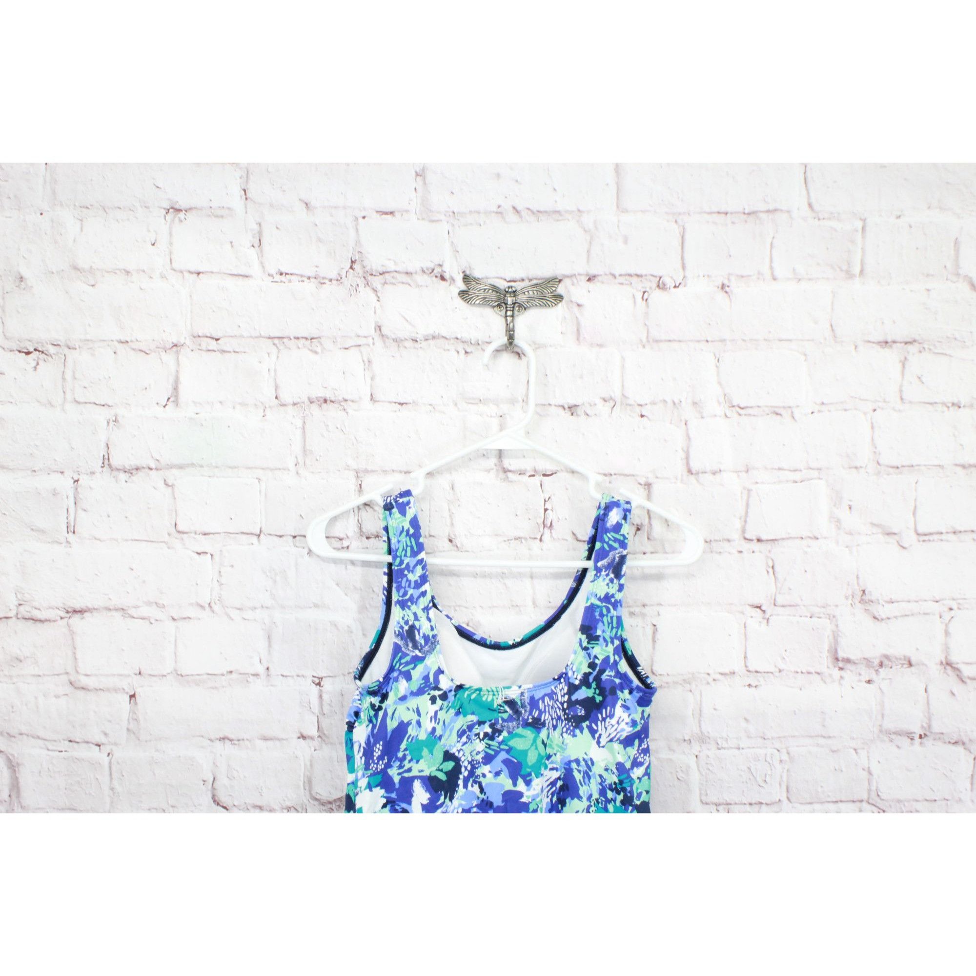L.L. Bean × Swims LL Bean BeanSport Swimwear Scoopneck Tankini Top Print Size S / US 4 / IT 40 - 4 Thumbnail
