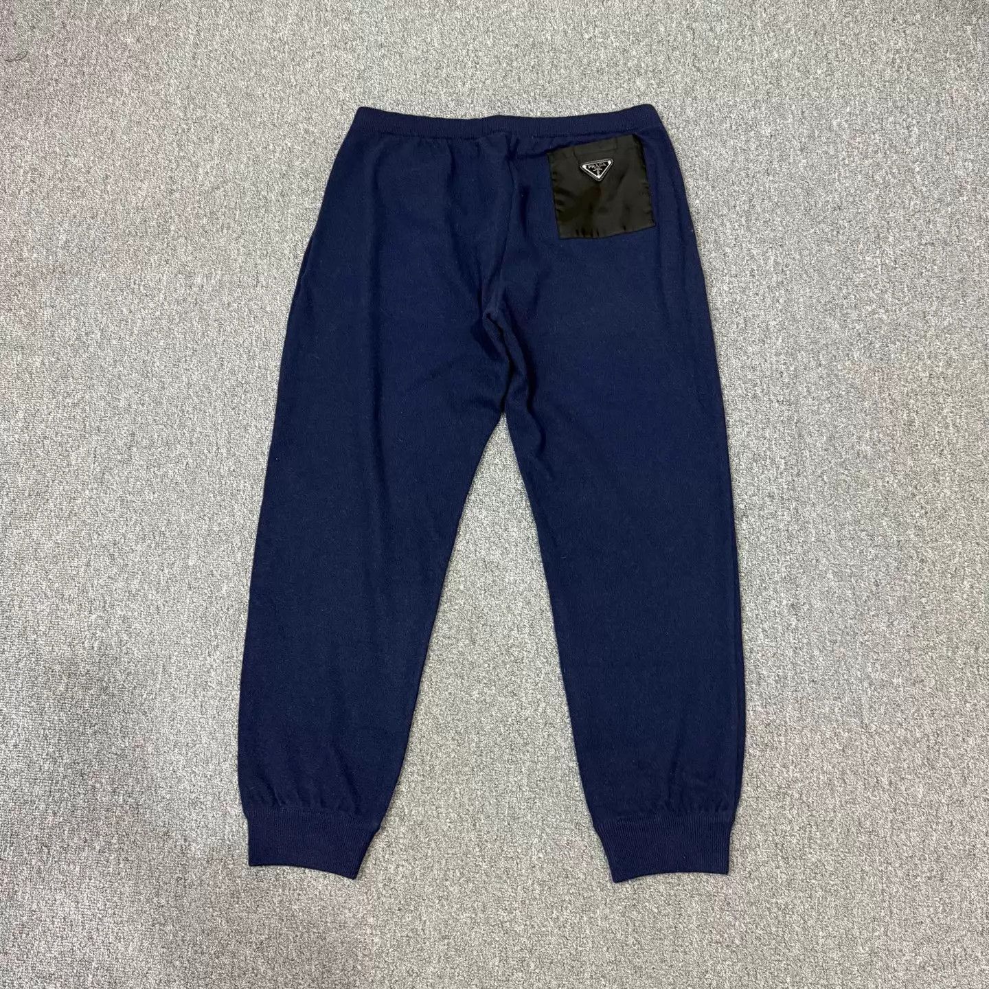 Prada Prada navy blue wool Triangle Logo chinos NWT 52 Size US 36 / EU 52 - 2 Thumbnail