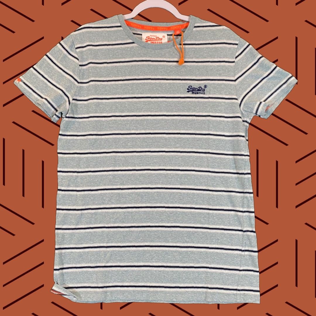 Superdry VINTAGE is not applicable. Title: Superdry Shirt Mens M/L Blue Tee Striped Short Sleeve Casual Top Shirt Mens L Blue Striped Short Sleeve Logo Top Size US L / EU 52-54 / 3 - 1 Thumbnail
