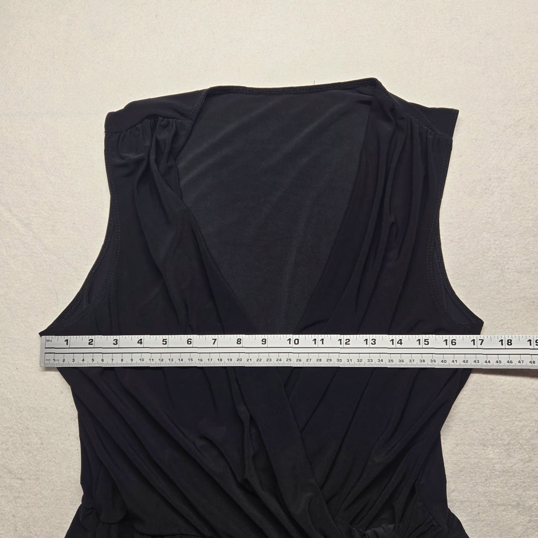 Vintage Flair Romper Dress Shorts Sleeveless Adult Women's Size S Small Black Casual One-Piece Romper Size 28" / US 6 / IT 42 - 5 Thumbnail
