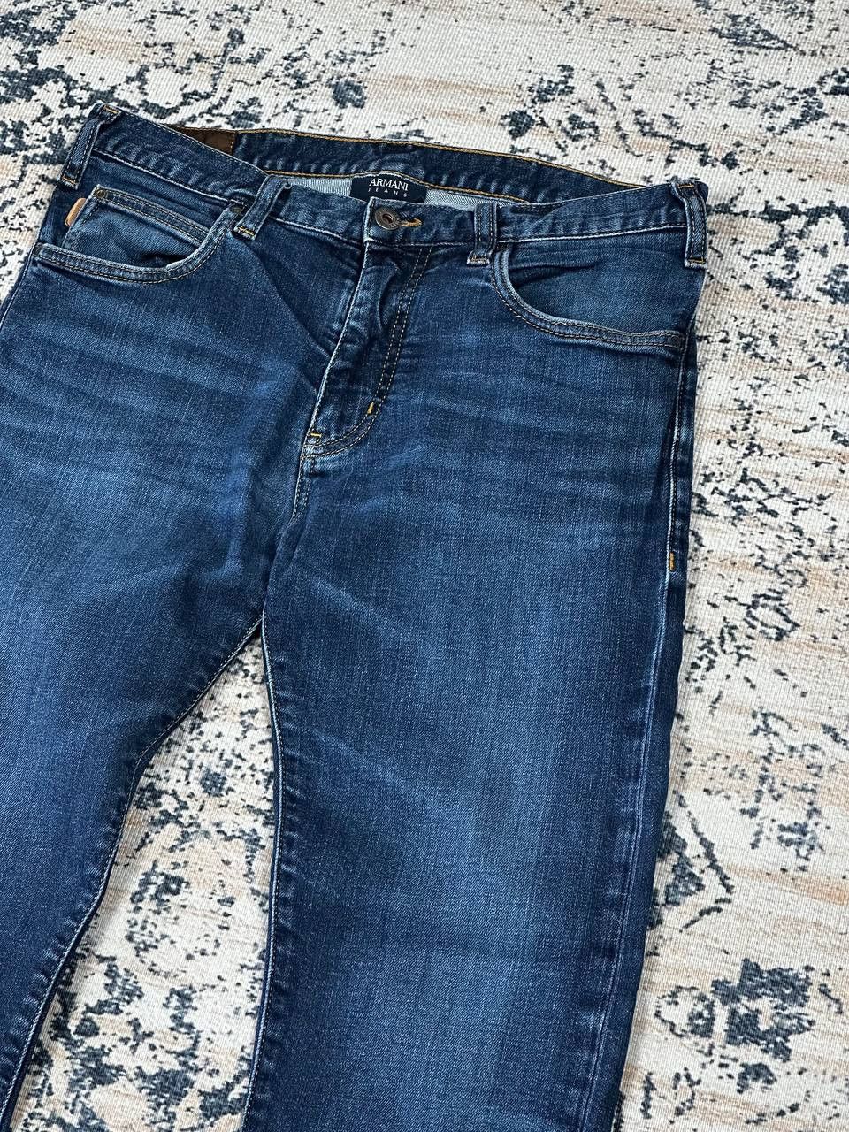Armani Vintage Armani Jeans Blue Slim Grunge Pants Size US 32 / EU 48 - 4 Thumbnail