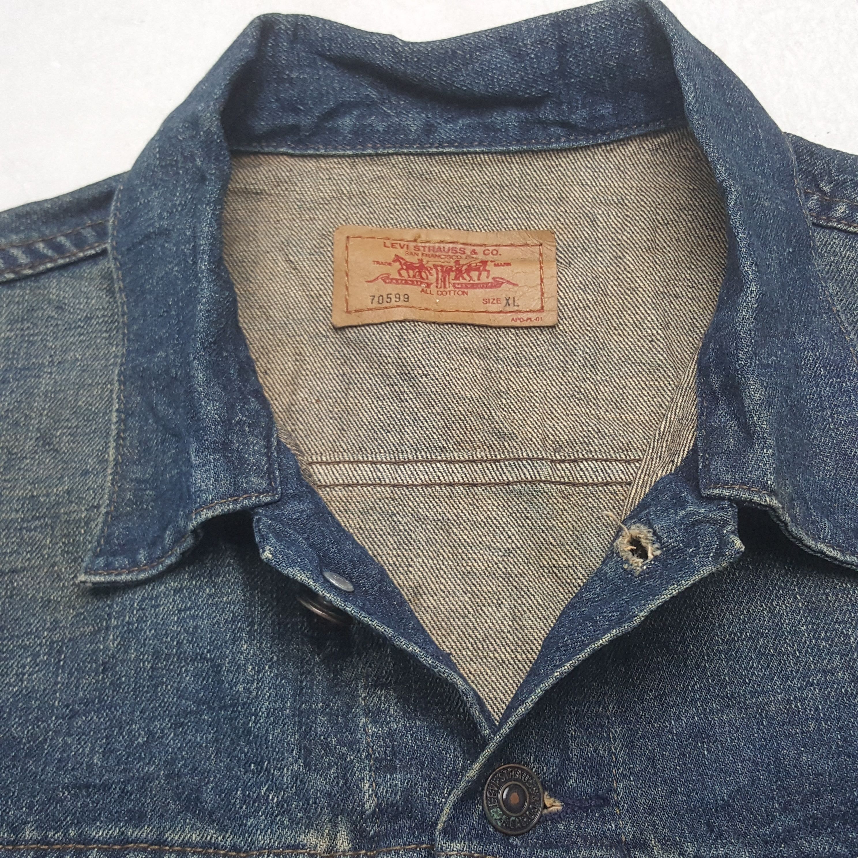 Levi's Vintage Levi's American Denim Bikers Jacket C302N21 Size US M / EU 48-50 / 2 - 4 Thumbnail
