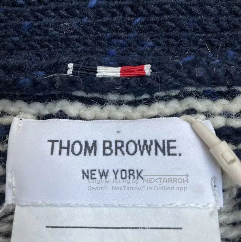 Thom Browne Thom Browne Black Cotton Men's Cardigan . Size US L / EU 52-54 / 3 - 4 Thumbnail