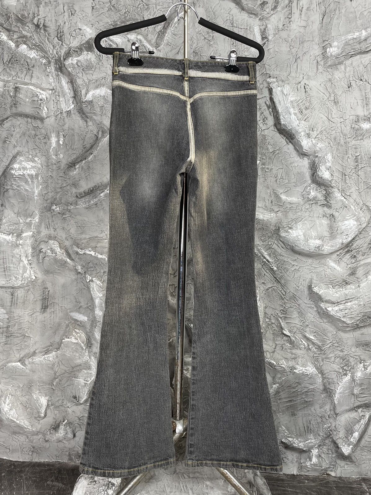 Hysteric Glamour 2000s Textured Fade Flared Jeans Y2K Japanese LGB DG style Size 30" / US 8 / IT 44 - 4 Thumbnail