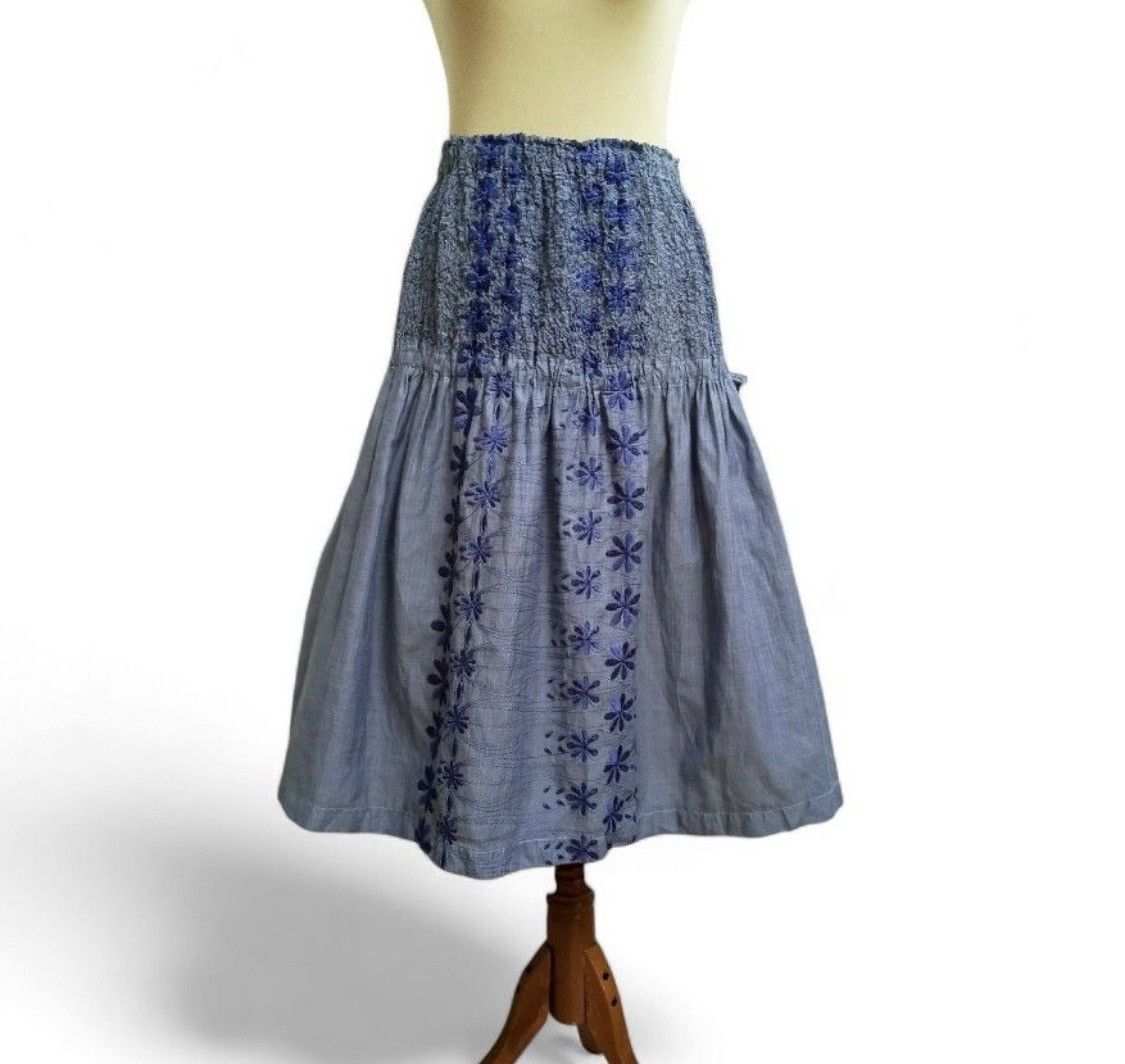 Homme Plisse Issey Miyake Issey Miyake Me Cauliflower Pleated Floral Embriodery skirt Size 29" - 1 Thumbnail