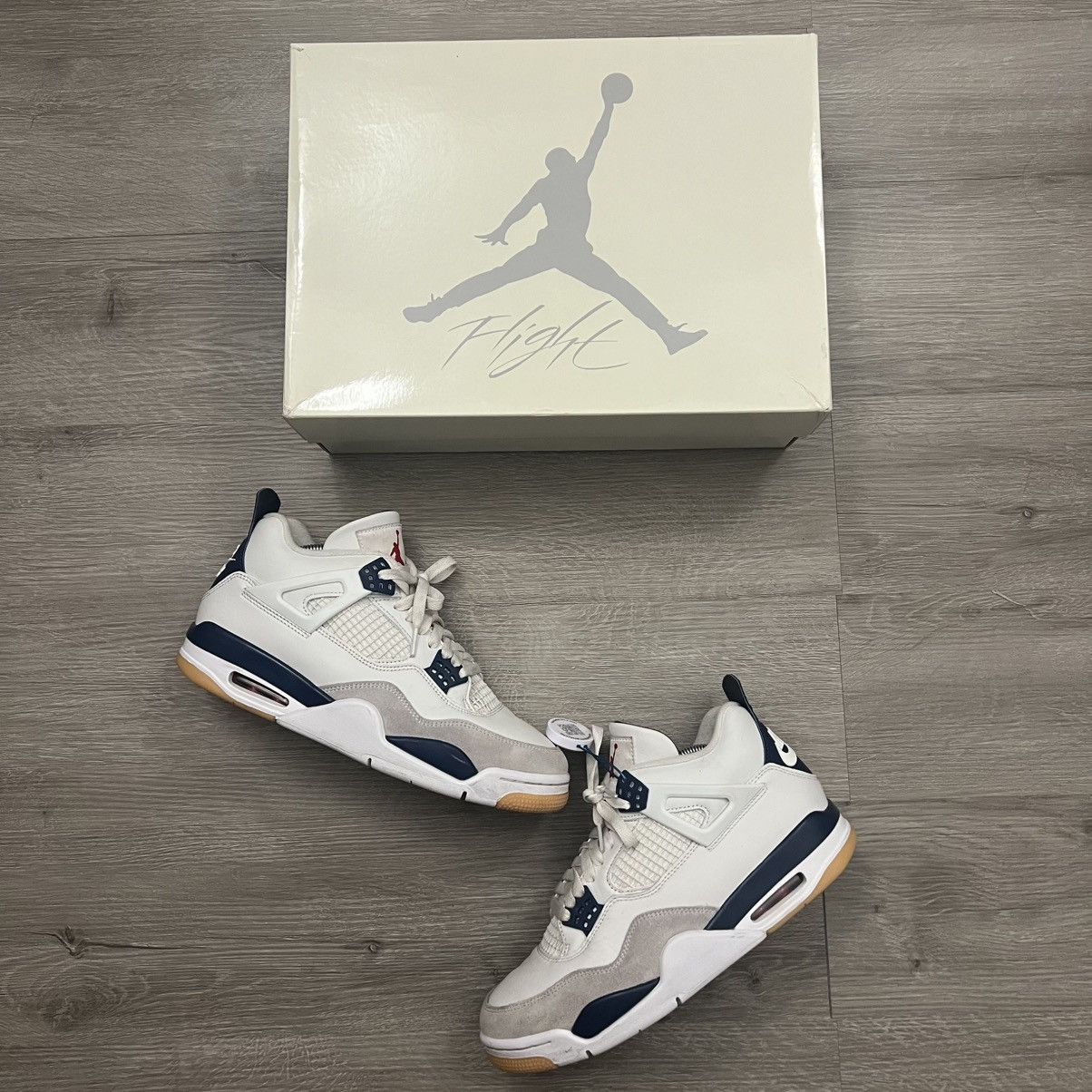 Jordan Brand Nike SB Air Jordan 4 Navy Size US 9.5 / EU 42-43 - 11 Thumbnail