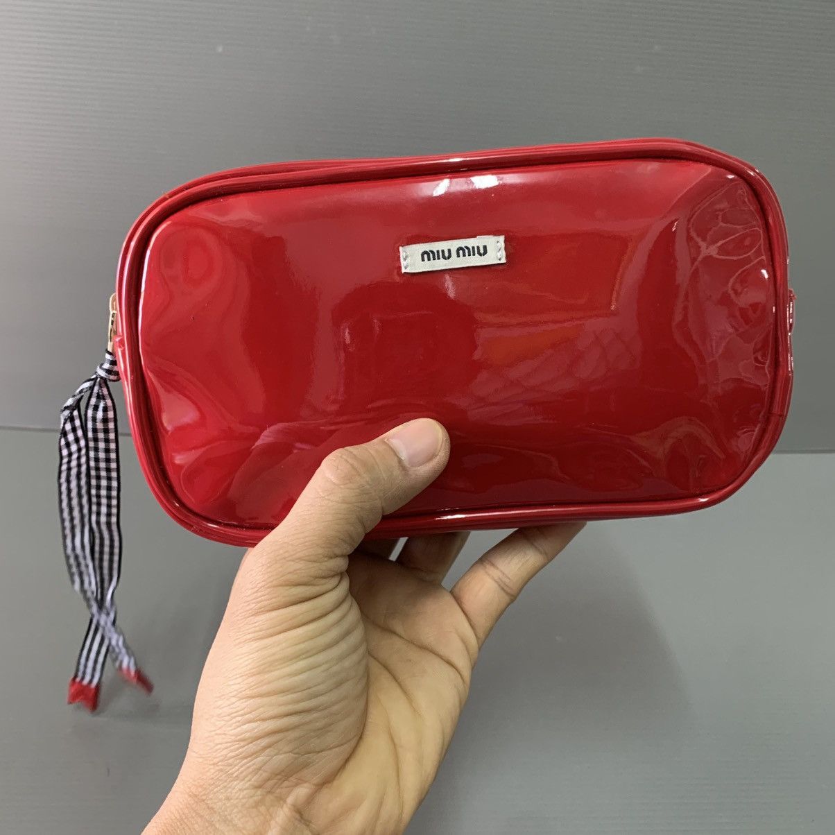 Miu Miu Miu Miu Red Beaute Makeup Clutch Bag Size ONE SIZE - 1 Thumbnail