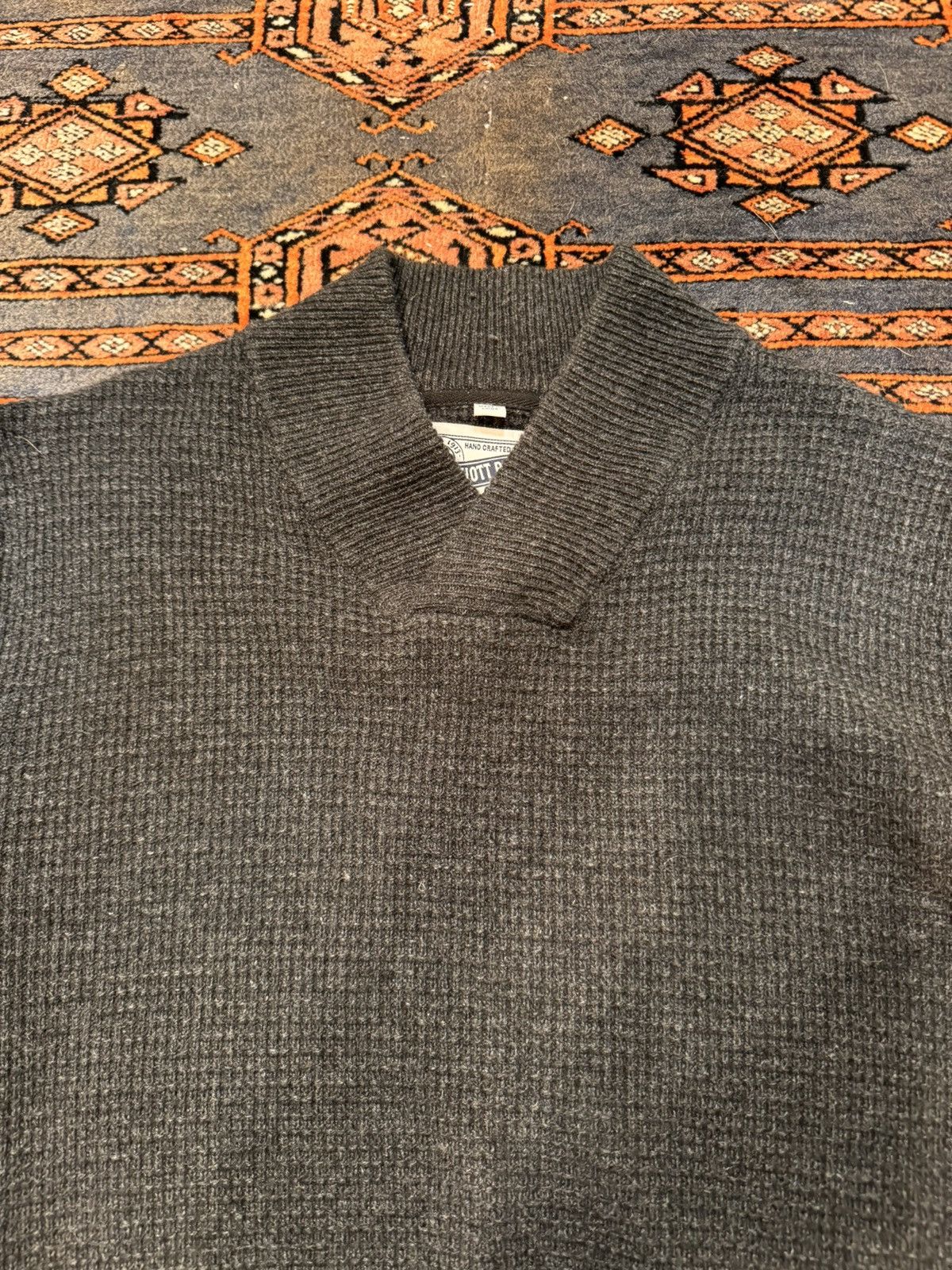 Schott Men’s Athletic V-neck Sweater Size US M / EU 48-50 / 2 - 3 Thumbnail