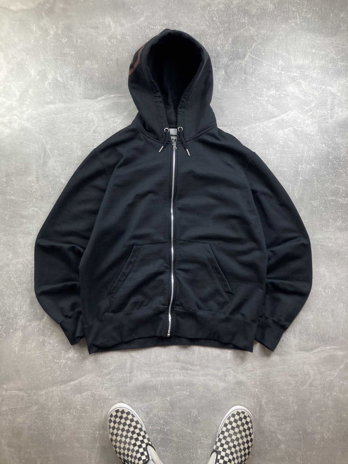 Apex Aphex Twin hooded logo black Y2K zip hoodie supreme style Size US L / EU 52-54 / 3 - 6 Thumbnail