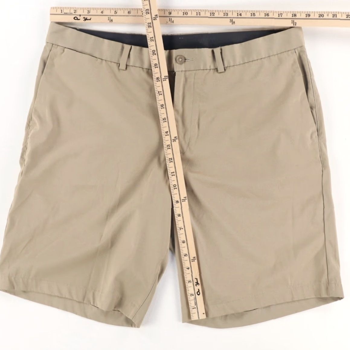 Nike Nike Dri-Fit Khaki Golf Shorts Mens 38 Polyester Microfiber Stretch Regular Slim/Chino Short Size US 38 / EU 54 - 3 Thumbnail