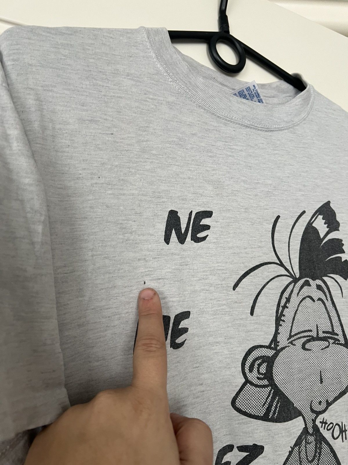 Vintage Vintage French Comic Tee “Ne Me Stressez Pas” Harry Gold 90s Size US L / EU 52-54 / 3 - 11 Thumbnail