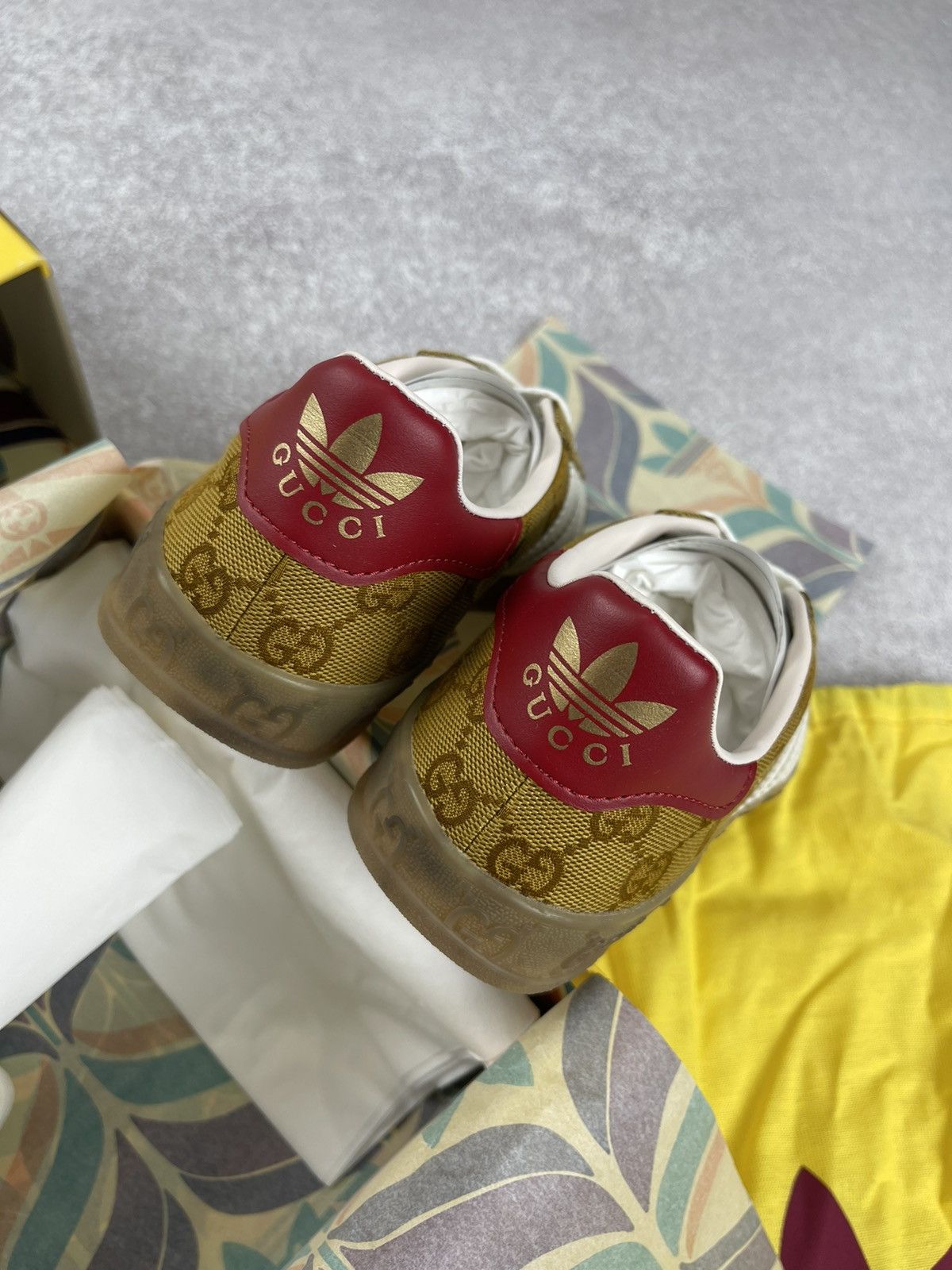 Gucci Adidas × Gucci Gazelle GG Monogram Sneakers Size 36 Size US 5 / IT 35 - 5 Thumbnail
