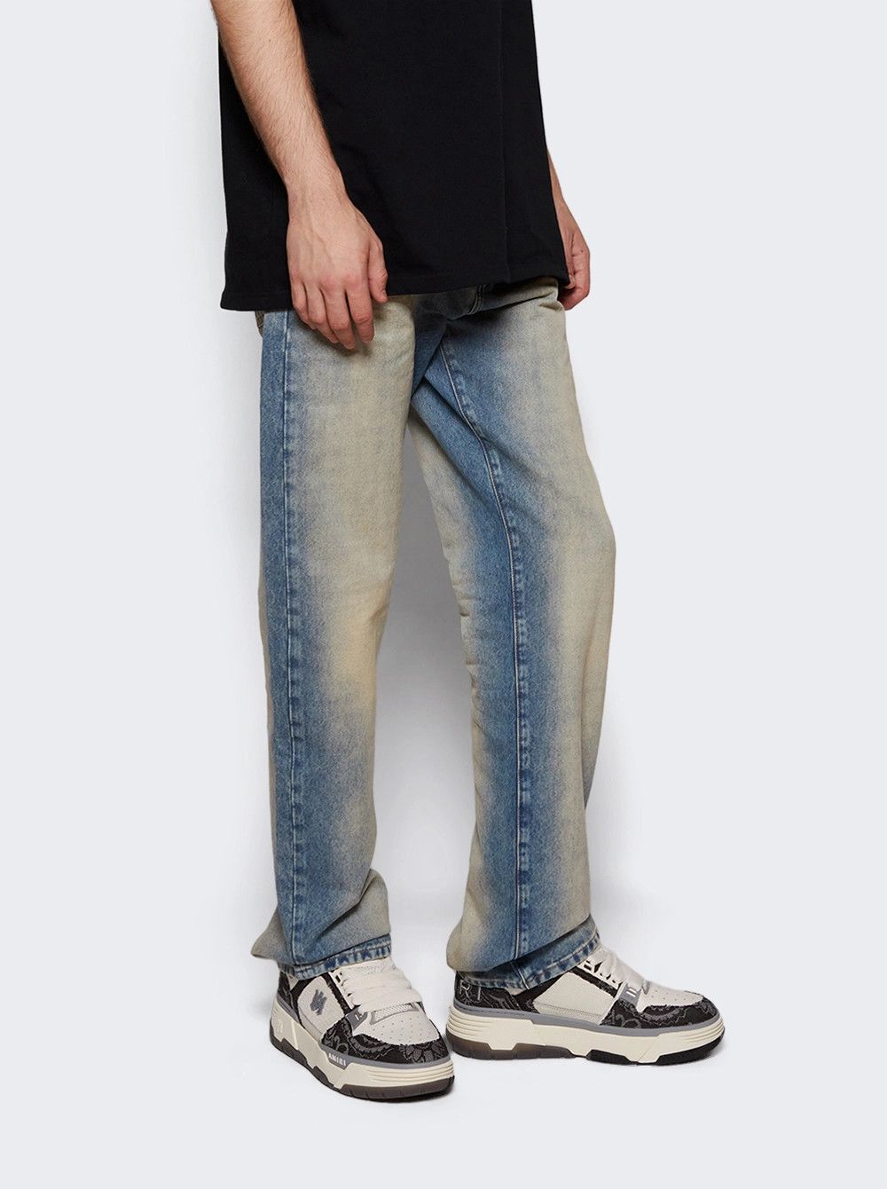 Amiri o1s1wg110925 Denim Bandana MA-1 Sneakers in Multicolor Size US 12 / EU 45 - 2 Thumbnail