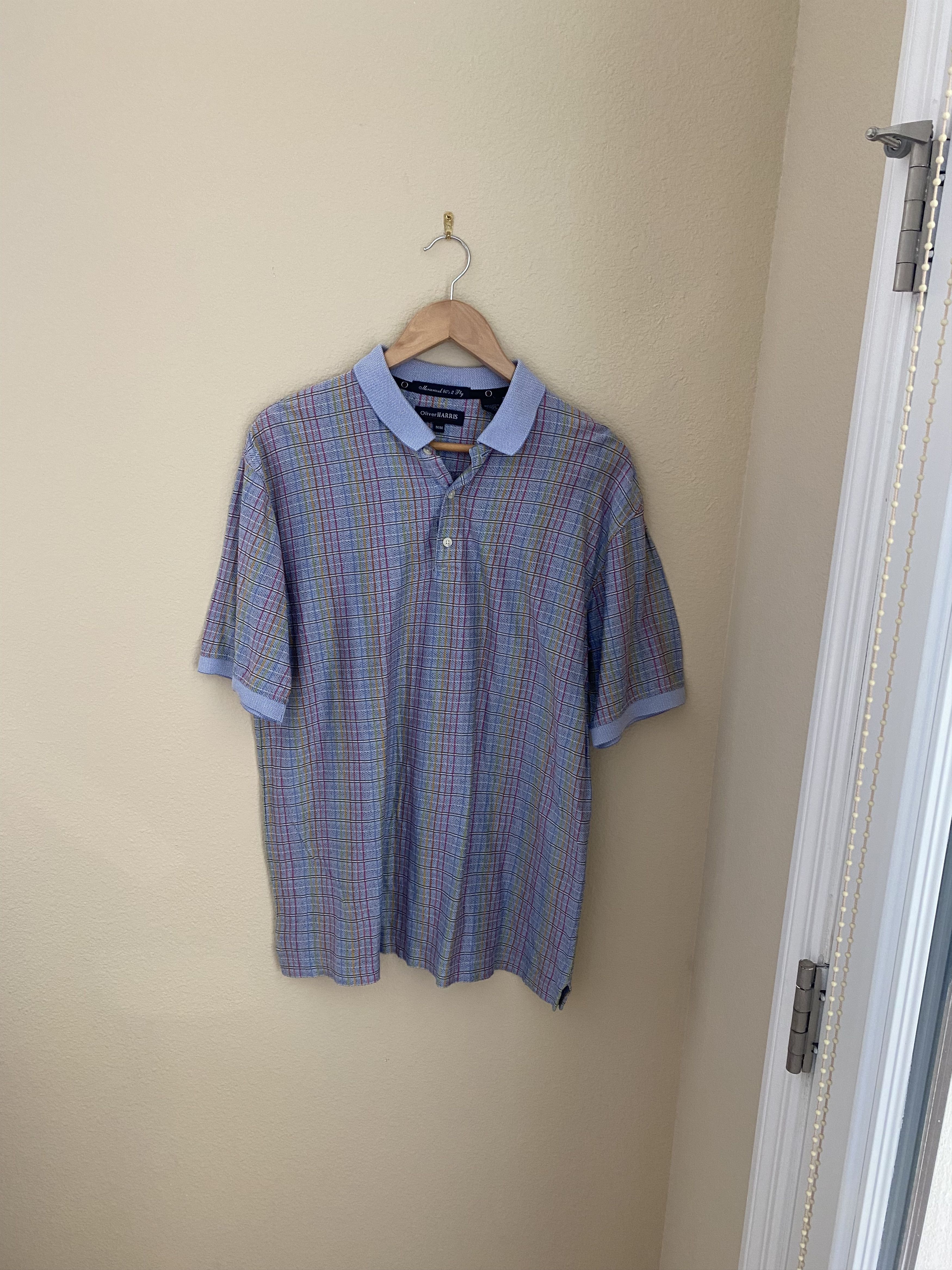 Vintage Oliver Harris x Vintage 80s Rainbow Striped Polo Shirt Size US M / EU 48-50 / 2 - 1 Thumbnail