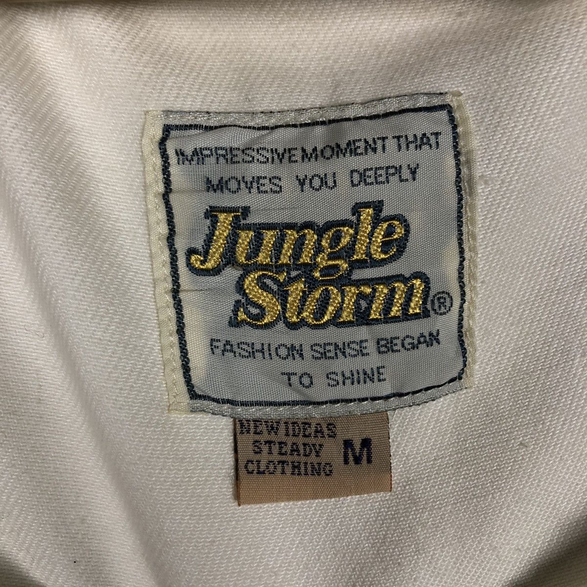 Japanese Brand 📌Vintage Denim Cropped Biker Jacket Jungle Storm Size US M / EU 48-50 / 2 - 19 Thumbnail