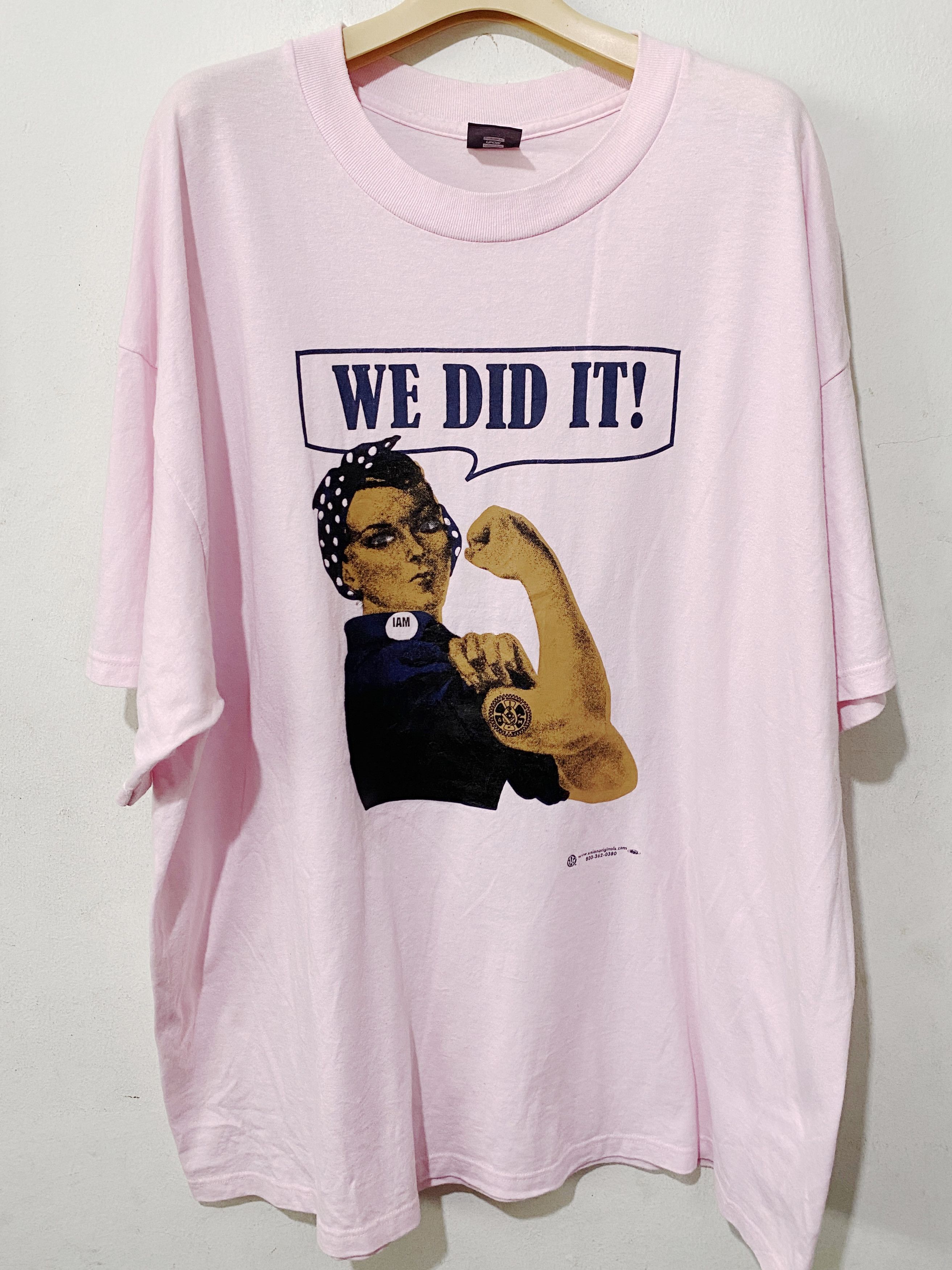 Vintage Vintage 90s Rosie the Riveter Shirt Size US XXL / EU 58 / 5 - 1 Thumbnail