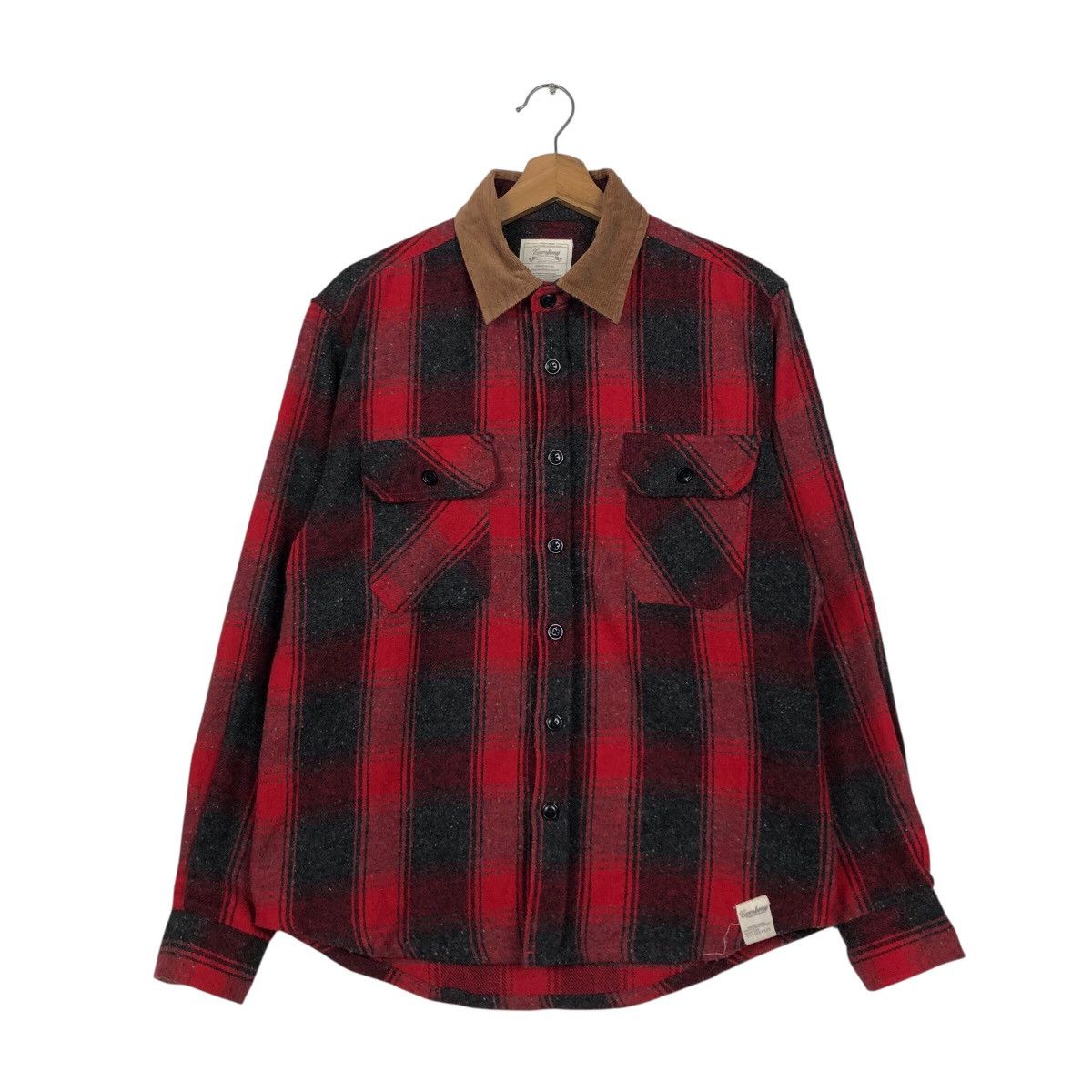 Flannel × Japanese Brand × Vintage 📌Vintage Wool Shirt Jacket Tartan Gembony Issey Miyake Size US L / EU 52-54 / 3 - 2 Thumbnail