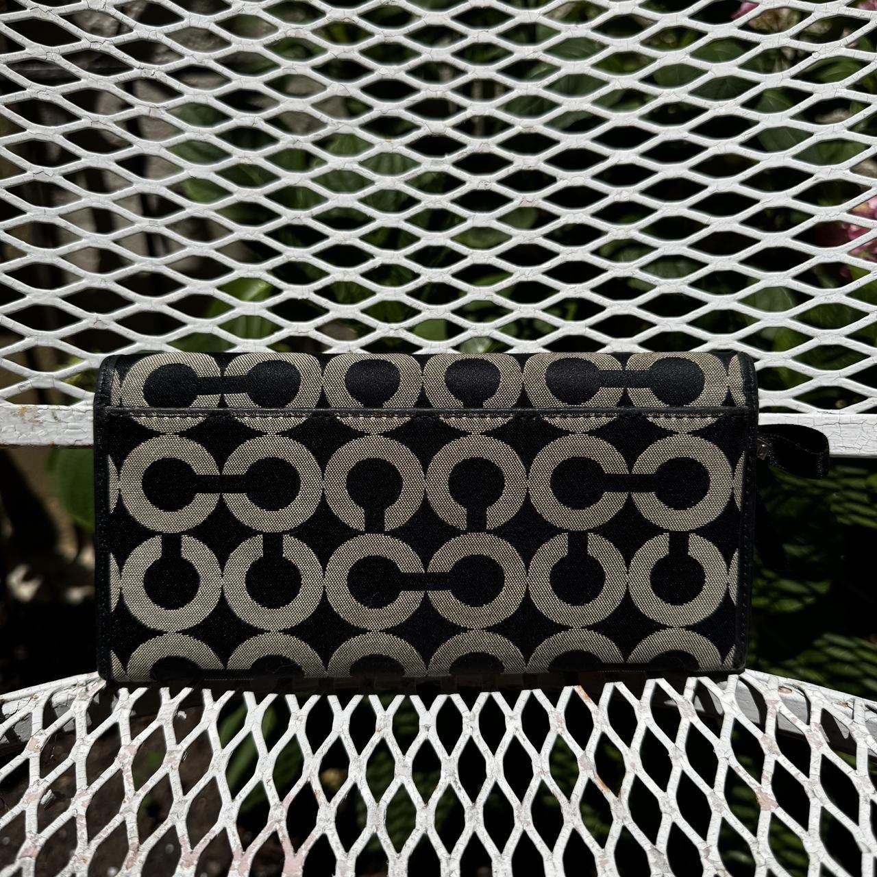 Coach Y2K Coach Black & Grey Monogrammed Wallet Size ONE SIZE - 2 Thumbnail