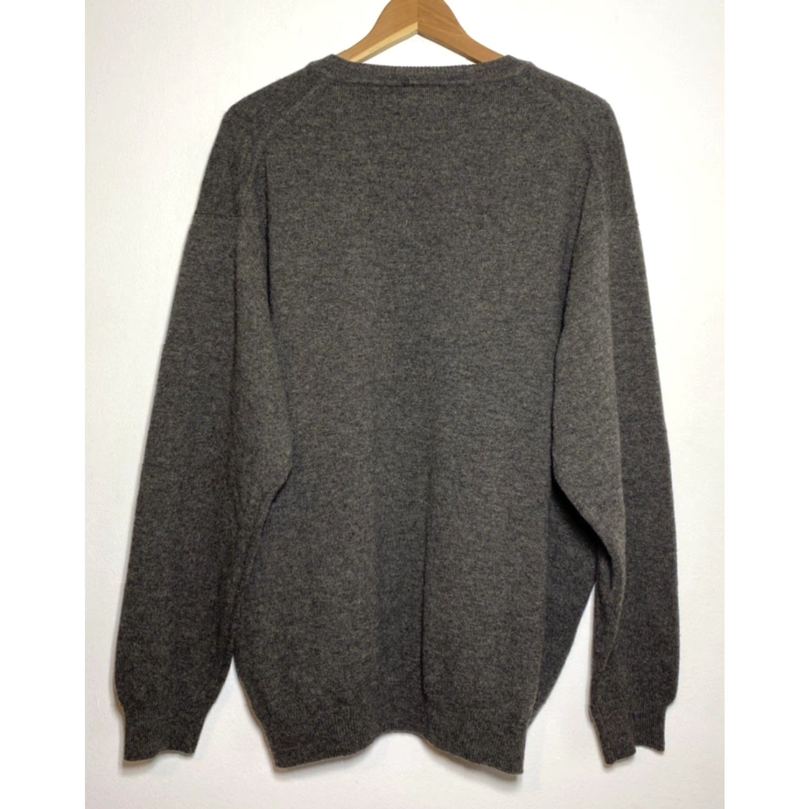Lacoste VINTAGE Lacoste Sweater Shirt Mens 2XL Gray Wool V-Neck Pullover Winter Fall 90s Size US XXL / EU 58 / 5 - 2 Thumbnail