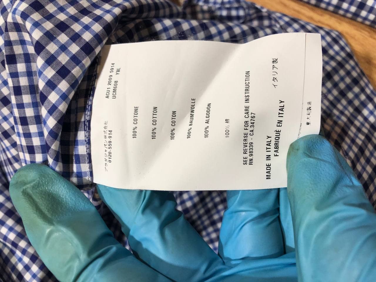 Prada PRADA Gingham Check Long Sleeve Shirt Size US L / EU 52-54 / 3 - 3 Thumbnail