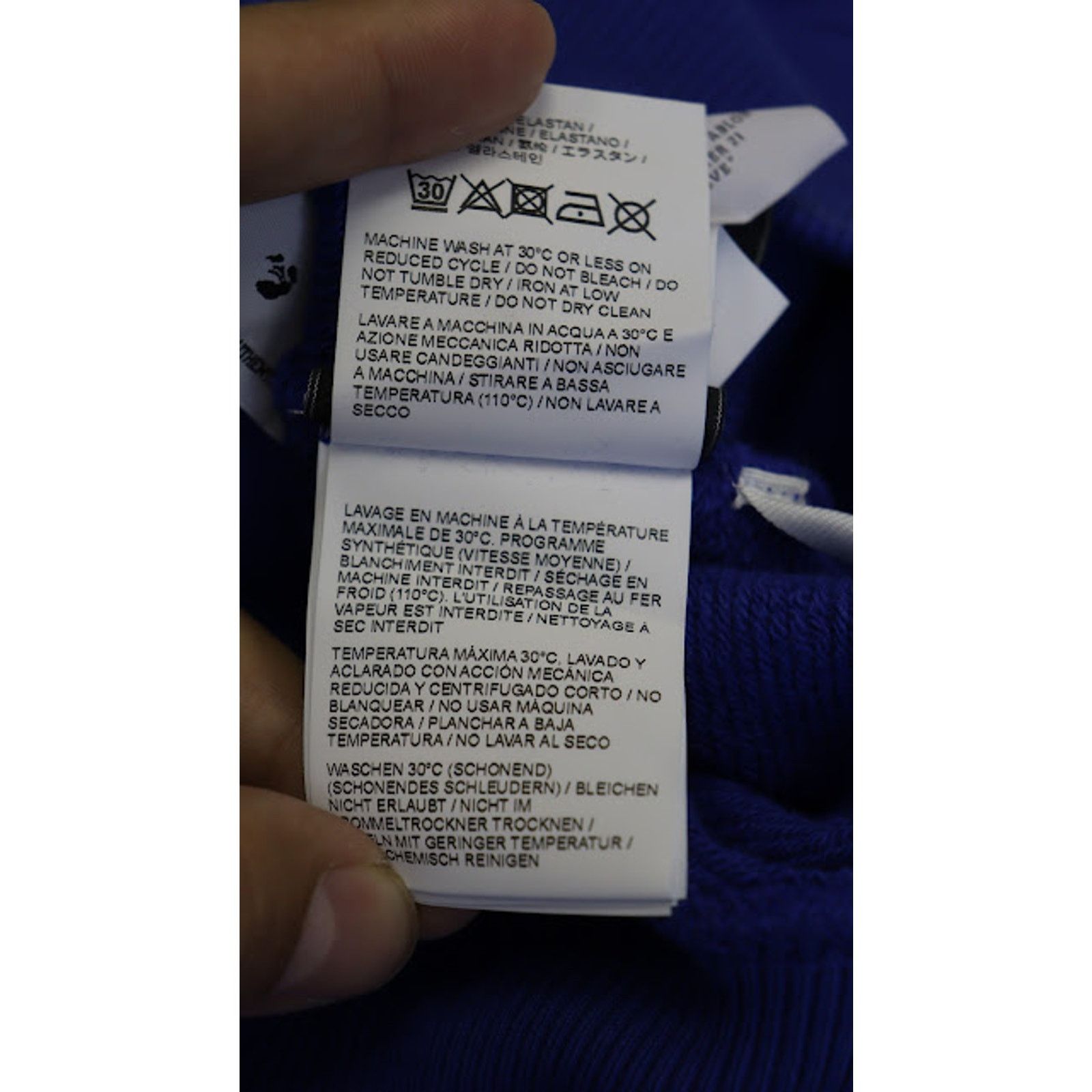 Off-White o1rshd1 Tech Marker Over Crewneck in Blue Black Size US S / EU 44-46 / 1 - 4 Thumbnail