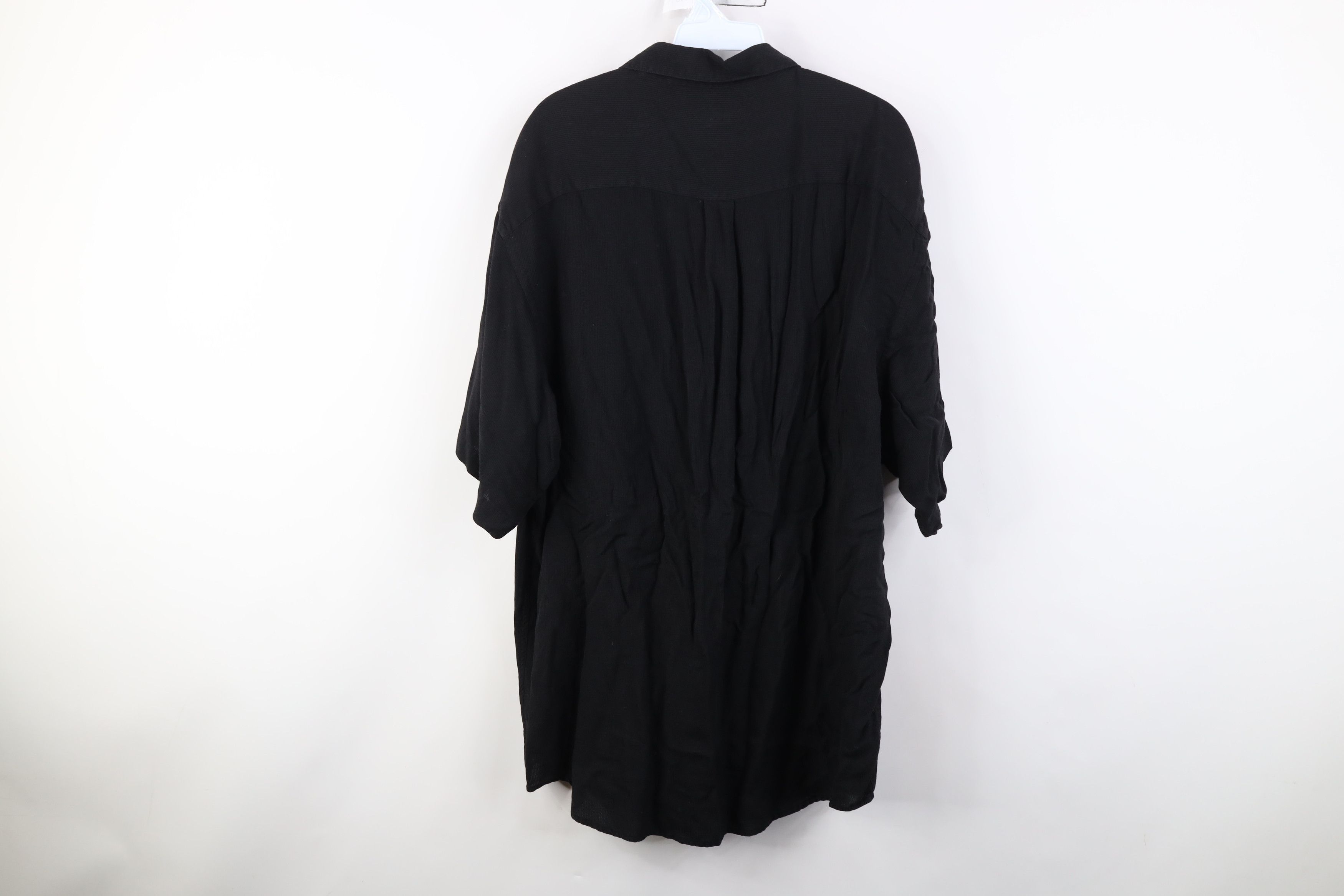 Vintage Vintage 90s Streetwear Knit Baggy Collared Button Shirt Size US XL / EU 56 / 4 - 10 Thumbnail