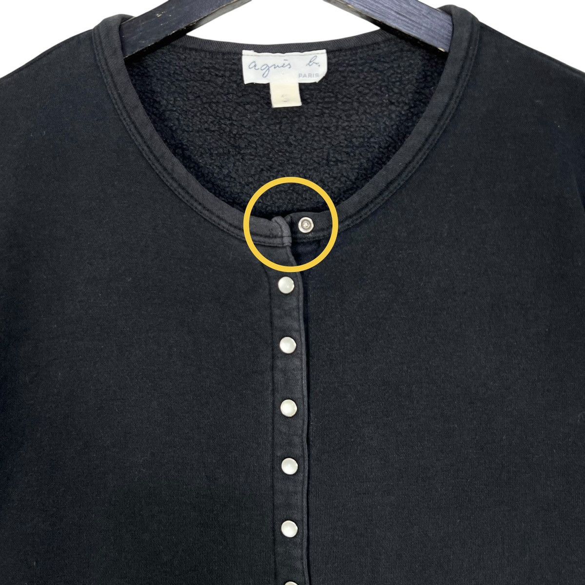 Designer × agnes b. Agnes b. Pearl Snap Button Cardigan Size M / US 6-8 / IT 42-44 - 2 Thumbnail