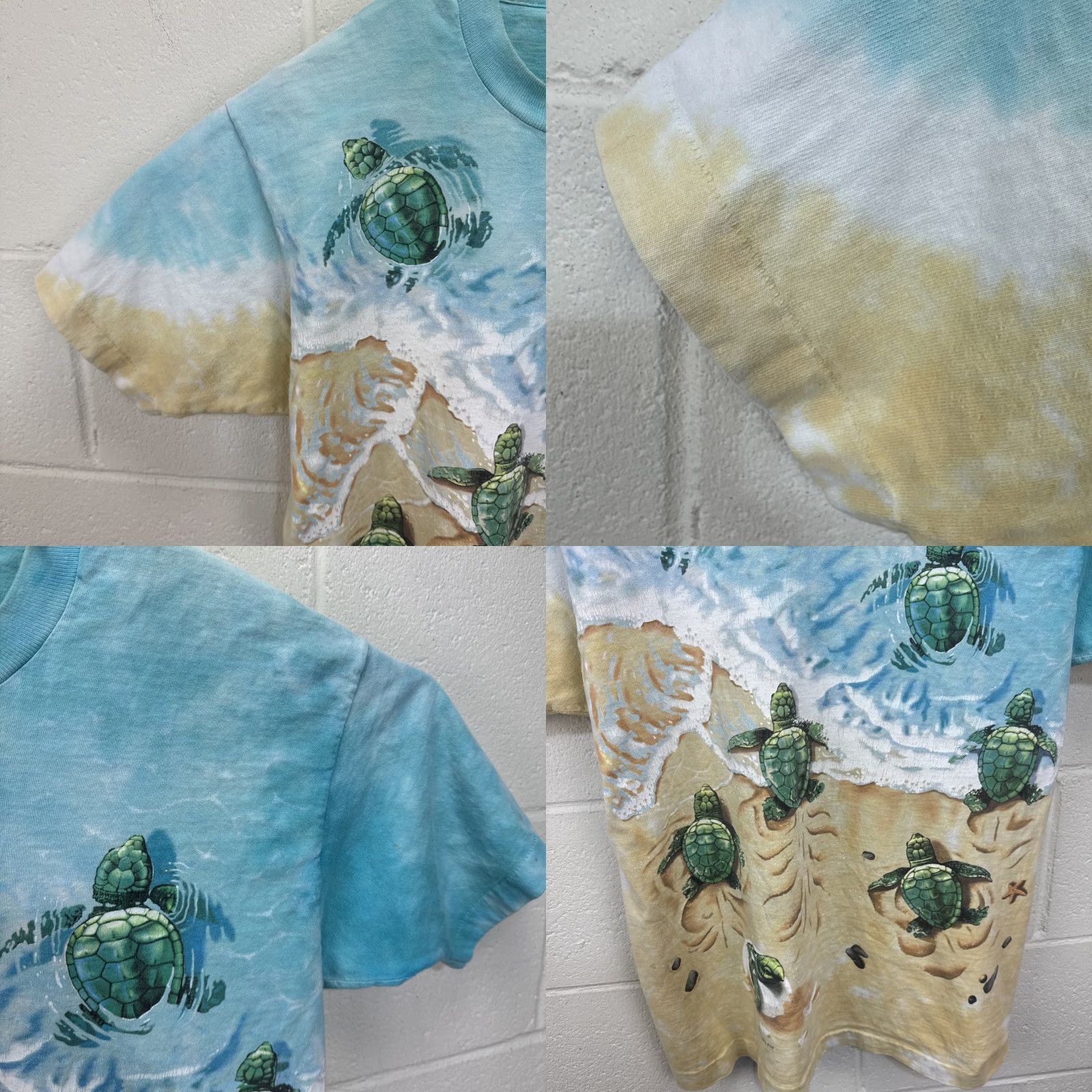Liquid Blue VINTAGE Liquid Blue Sea Turtle T Shirt Mens Beach Ocean Shells AOP Large Size US L / EU 52-54 / 3 - 8 Thumbnail
