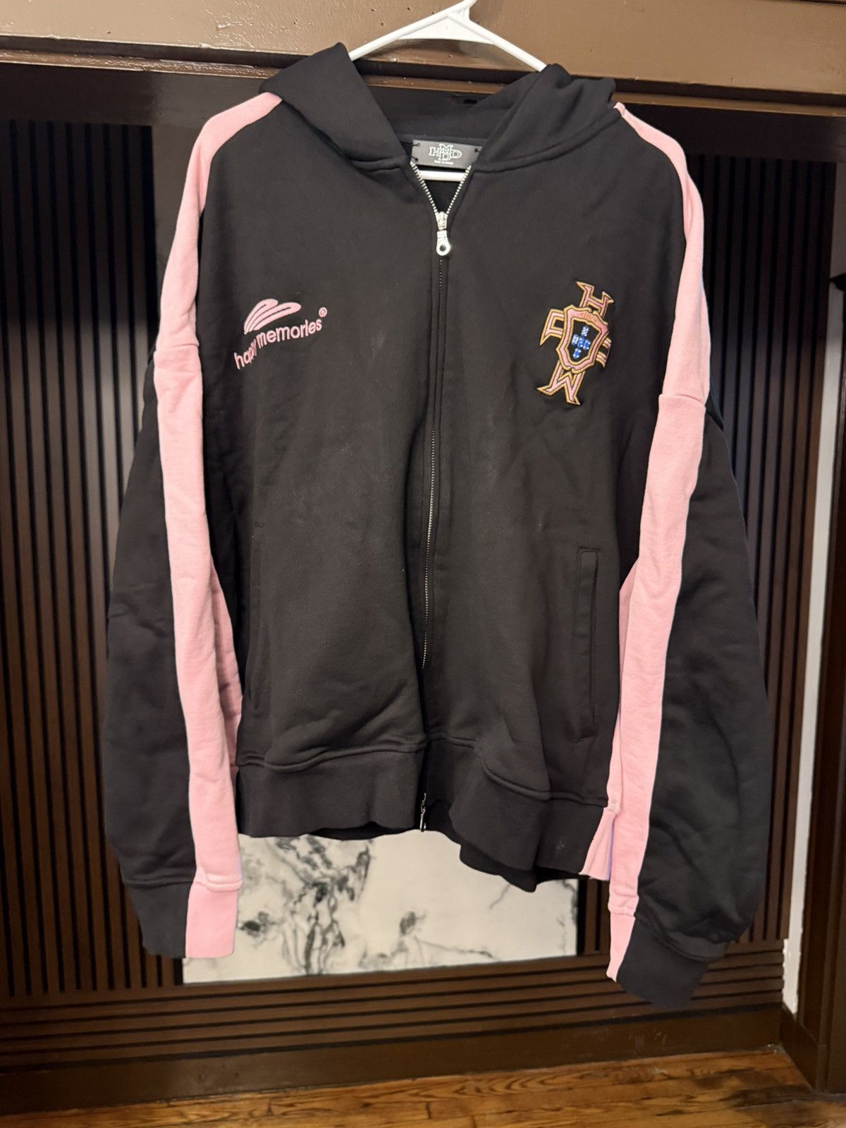 HMDD HMDD Lisbon Zip Up Black Pink Hoodie Size XL Size US XL / EU 56 / 4 - 1 Thumbnail