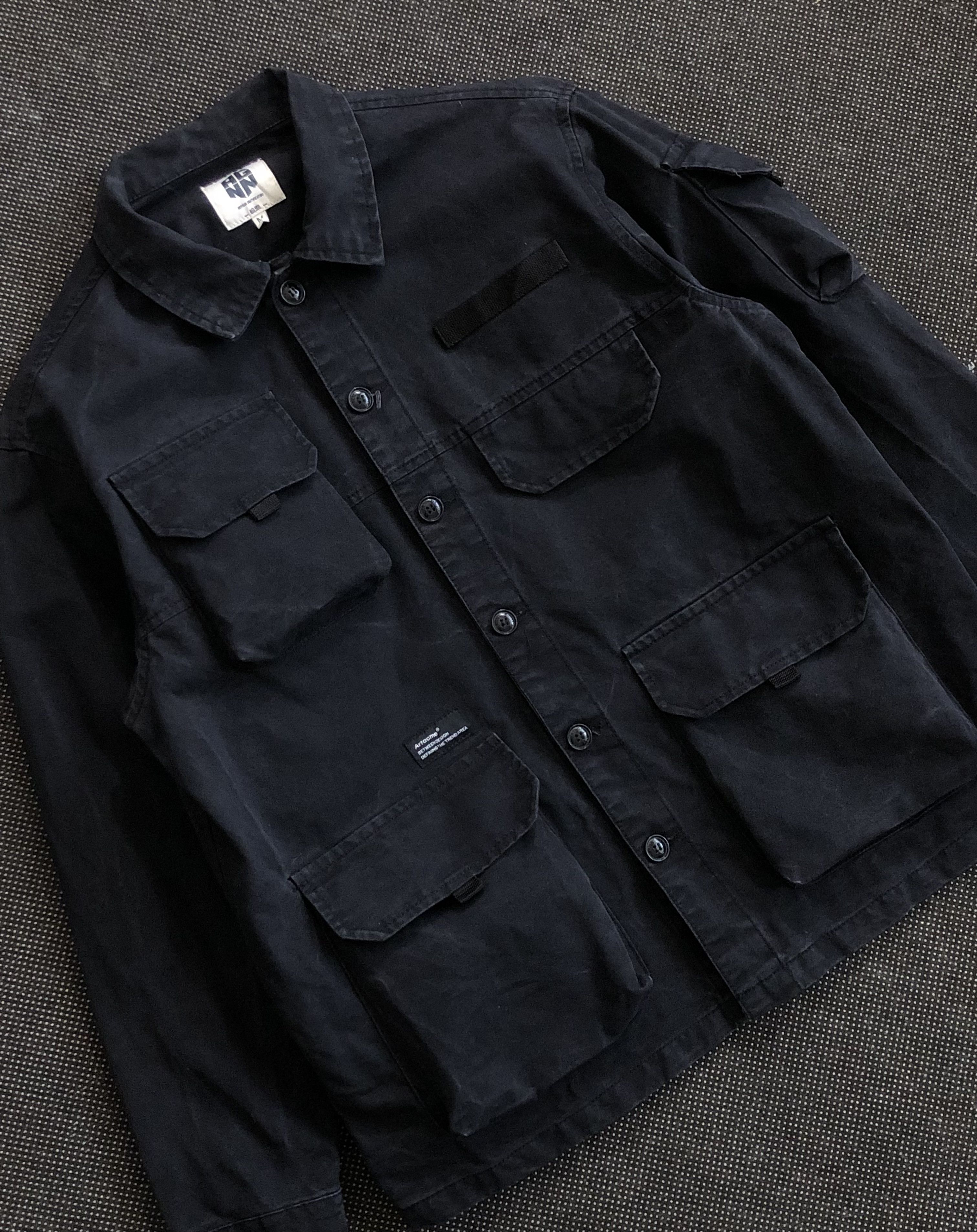 Artisan Outfitters RARE🔥ANGN ARTISAN WASHED DISTRESS CARGO WORK JACKET Size US M / EU 48-50 / 2 - 5 Thumbnail