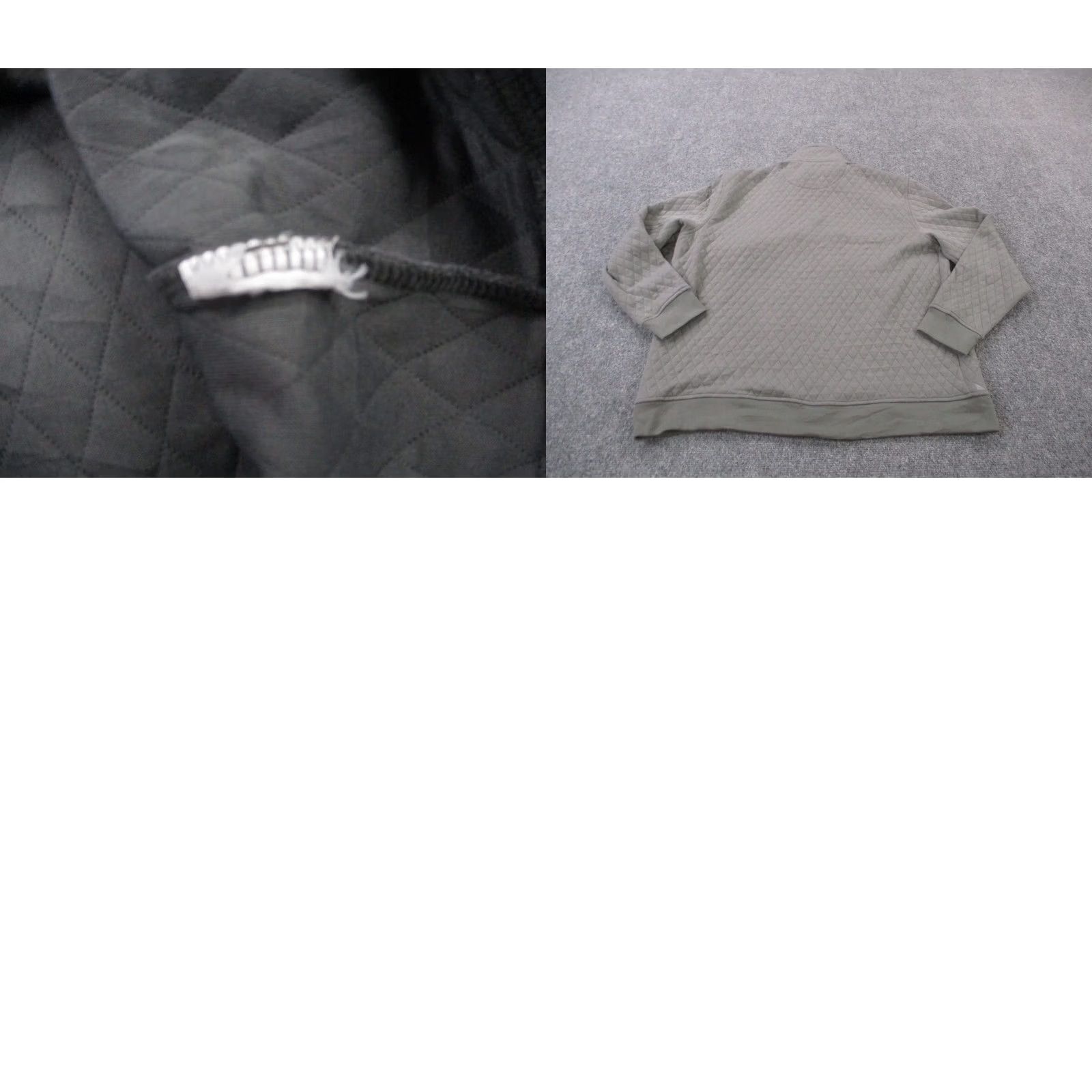 UNTUCKit UNTUCKit Sweatshirt Mens XL Gray Quilted Snap Pullover Sweater Casual Size US XL / EU 56 / 4 - 8 Thumbnail