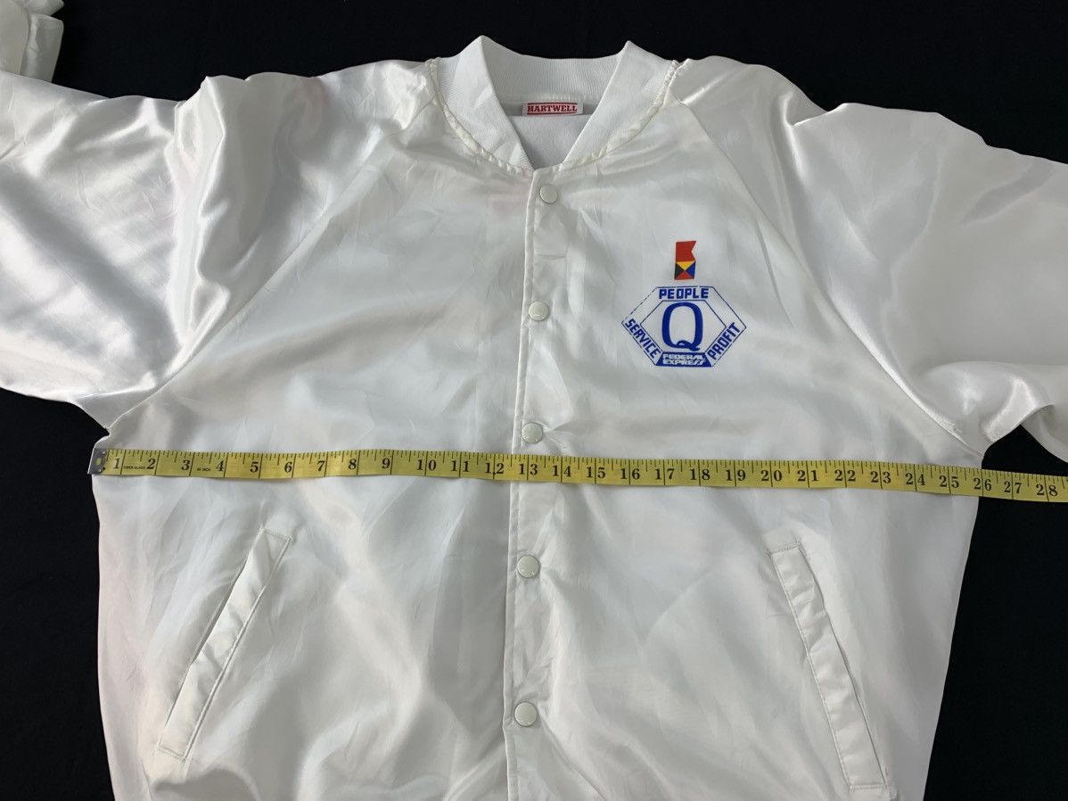 Other 90s Hartwell Federal Express Fedex Satin Bomber White Jacket Size US XL / EU 56 / 4 - 10 Thumbnail
