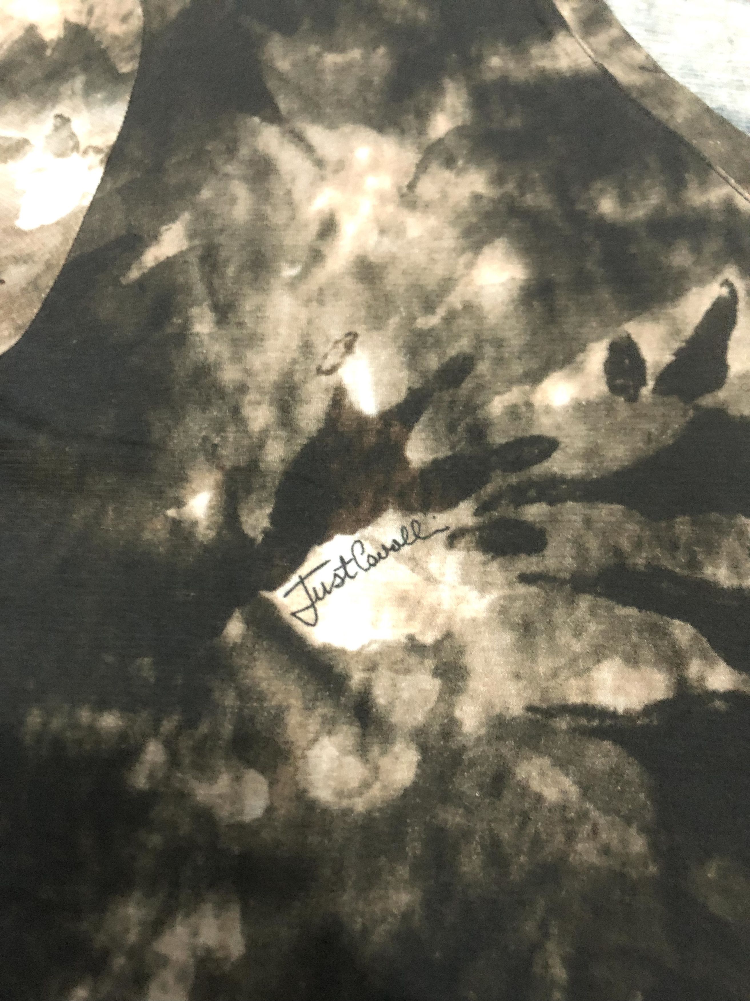 Just Cavalli Juat cavali brown printed v-neck shirt Size US M / EU 48-50 / 2 - 4 Thumbnail