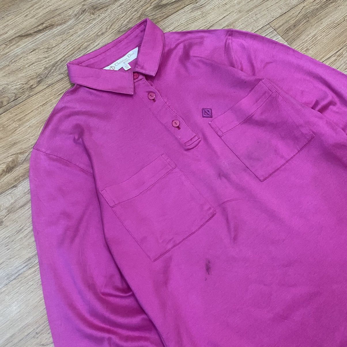 Christian Dior Monsieur Cristian Dior Sports Half Button Polo Long Sleeve Size S / US 4 / IT 40 - 2 Thumbnail