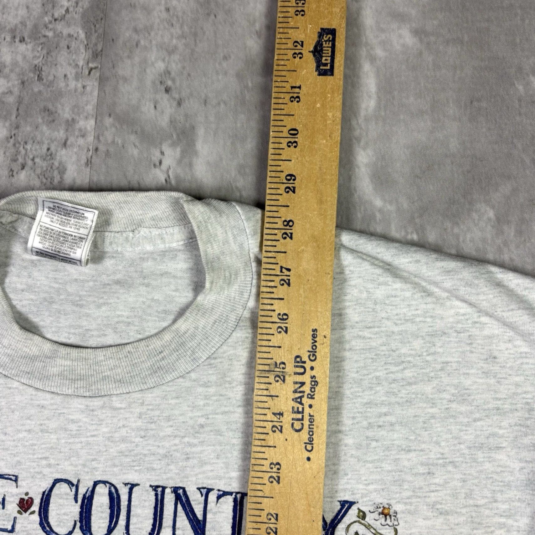 Fruit Of The Loom VINTAGE Fruit of the Loom T-Shirt 90s Crew Neck Short Sleeve Graphic Print Gray XL Men MENS Regular Cotton Knit Vintage Yes Size US XL / EU 56 / 4 - 4 Thumbnail