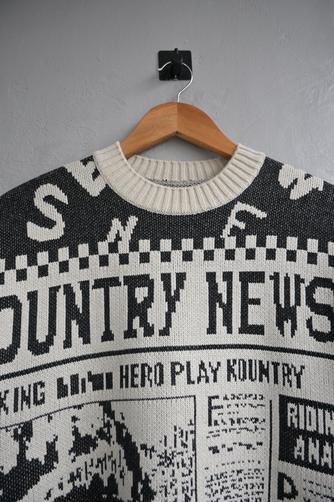 Kapital Kountry Kapital 8G newspaper knit sweater Size US M / EU 48-50 / 2 - 8 Thumbnail