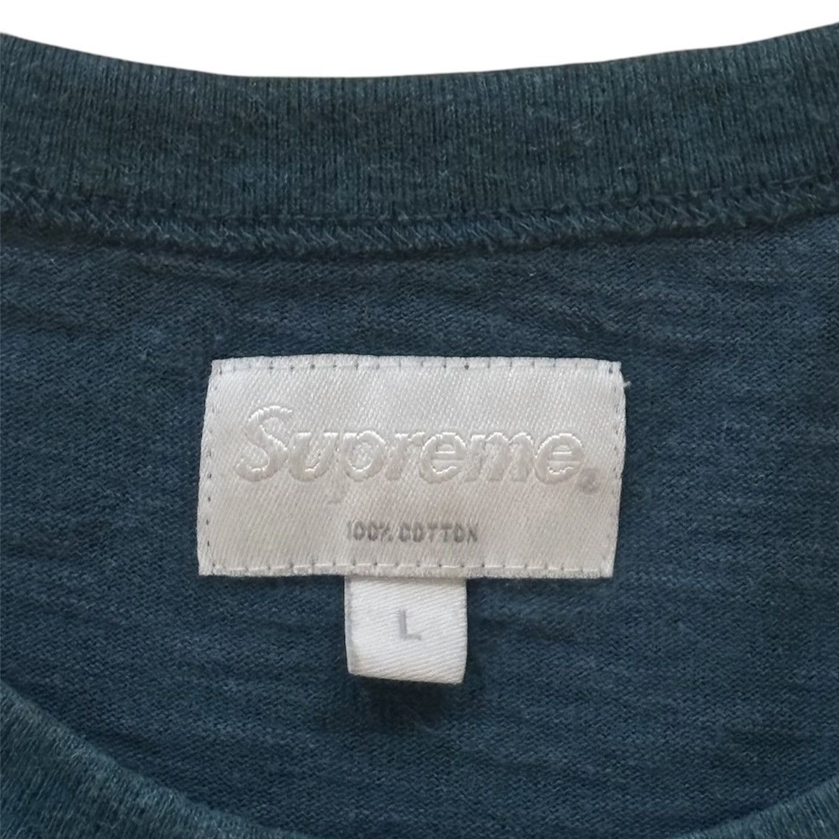 Designer × Supreme Supreme Forrest Green Short Sleeve T-Shirt (Size Large) Size US L / EU 52-54 / 3 - 4 Thumbnail