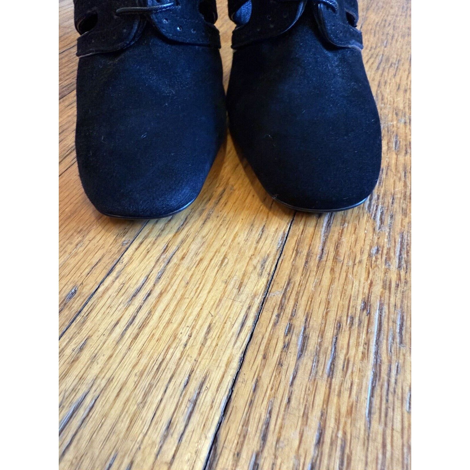 Bottega Veneta BOTTEGA VENETA Short Suede Ankle Boots 40 Black Stiletto EUC Size US 10 / IT 40 - 11 Thumbnail