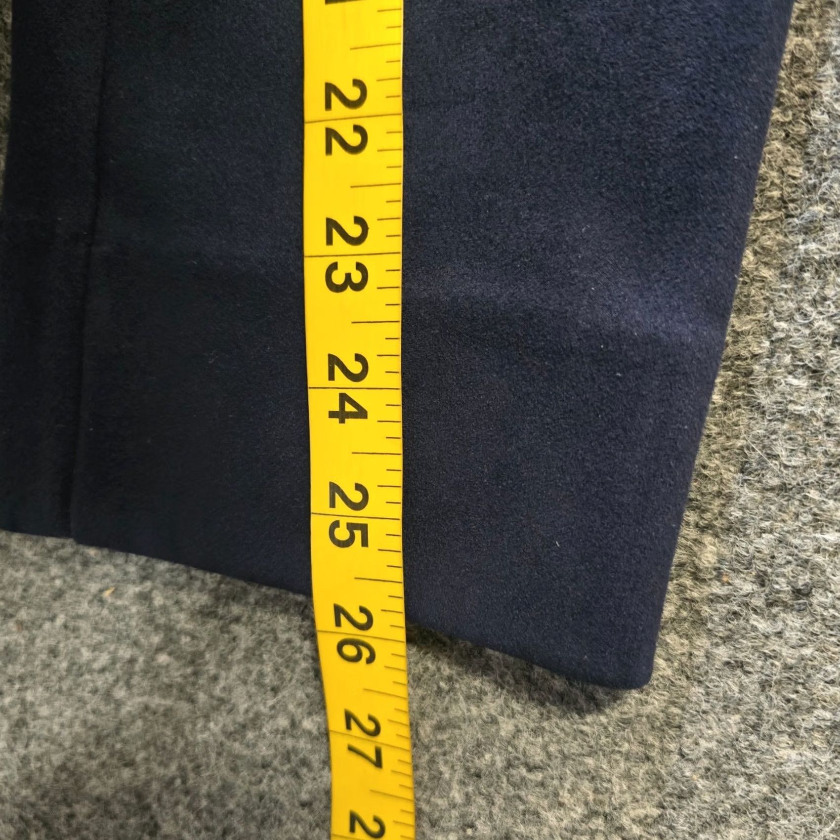 Vintage Gretchen Scott Pants Womens XS Blue Faux Suede Cropped Skinny Fitted Casual Size 26" / US 2 / IT 38 - 7 Thumbnail