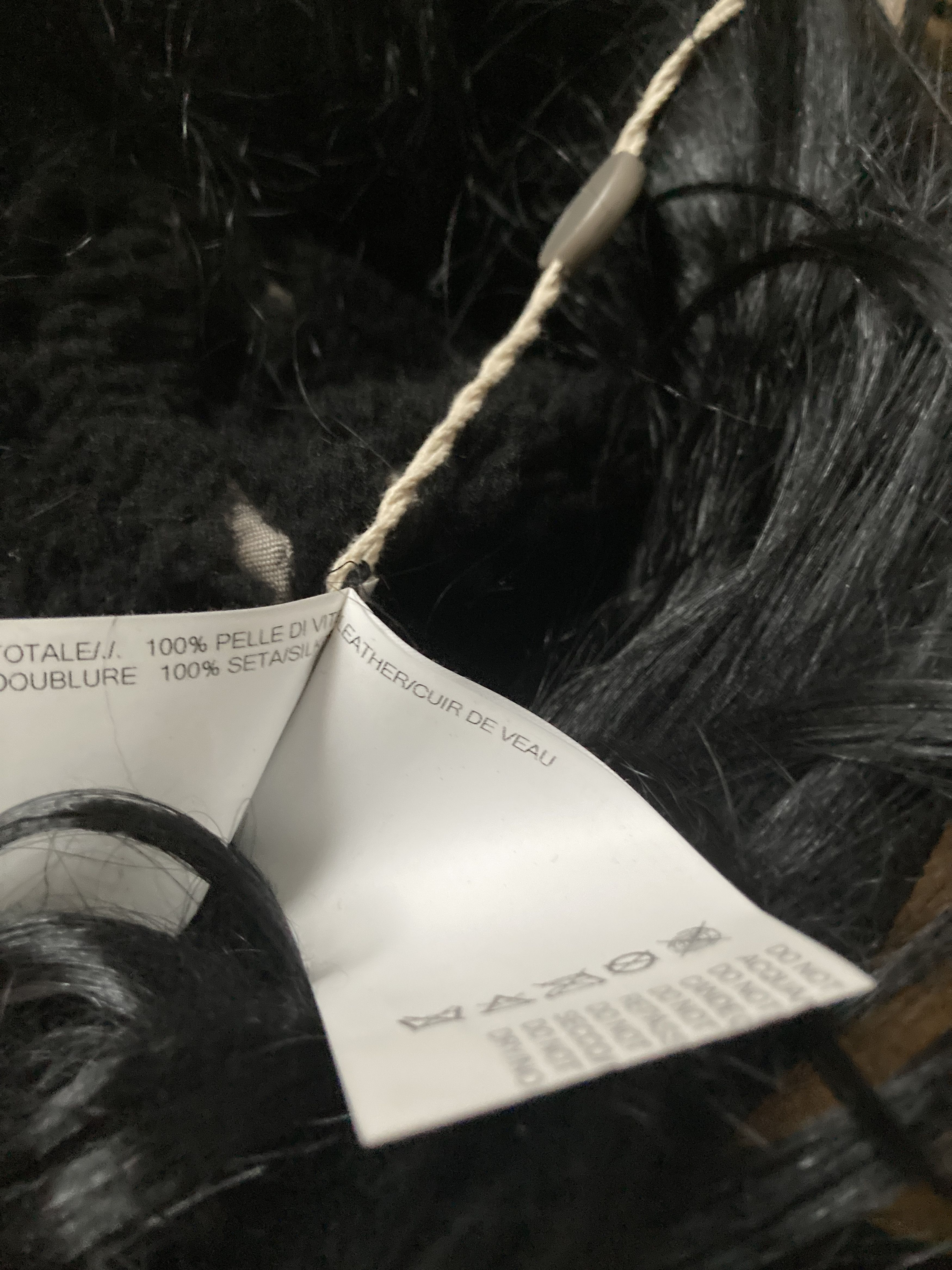 Rick Owens F/W 22 “STROBE” Shearling Leather Goat Hair Gauntlets Size ONE SIZE - 21 Thumbnail
