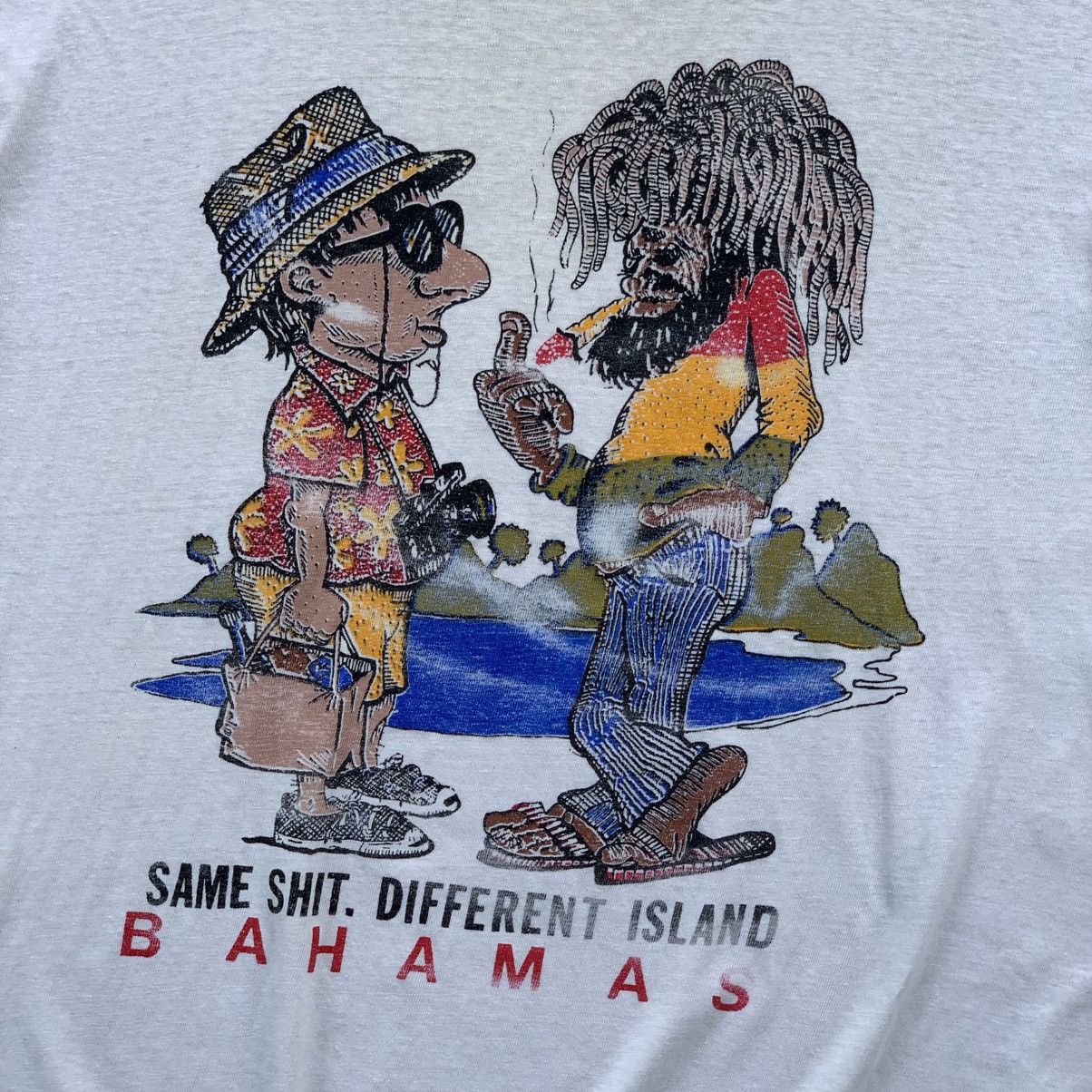 Vintage 90s SAME SHIT… DIFFERENT ISLAND Size US L / EU 52-54 / 3 - 2 Thumbnail
