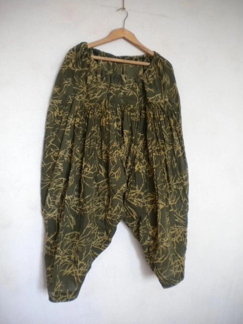 Other harem women`s pant, XL XXL, drop crotch thai oriental pants Size 27" / US 4 / IT 40 - 1 Thumbnail