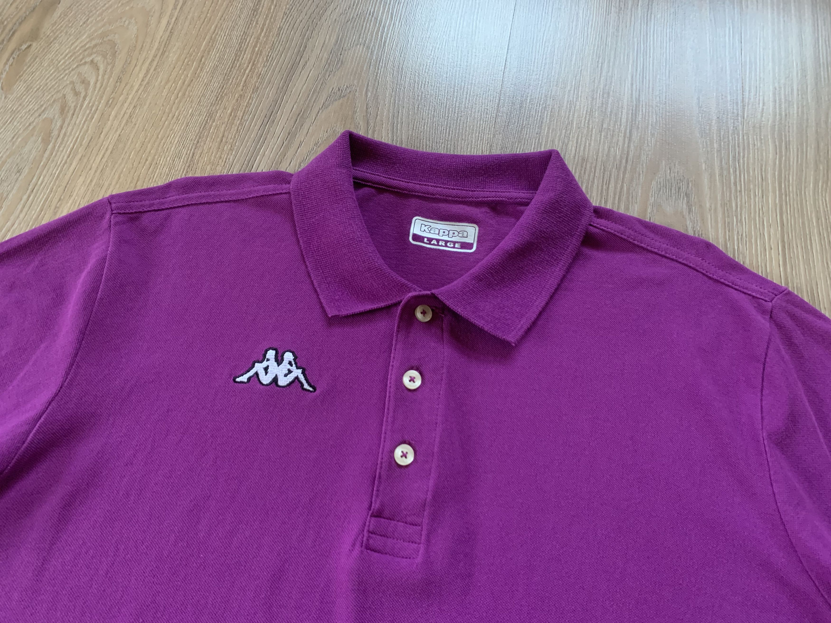 Kappa Vintage Kappa Purple Cotton Polo T-Shirt Size US L / EU 52-54 / 3 - 4 Thumbnail