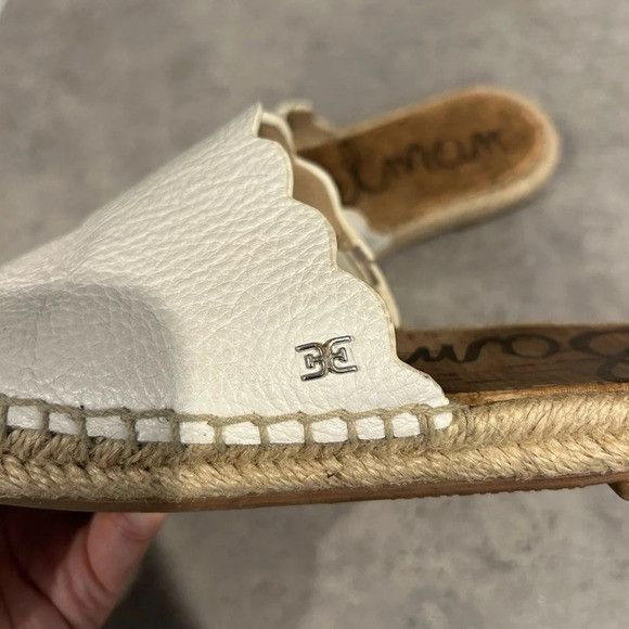 Sam Edelman Sam Edelman Andy Women’s White Slides Size US 7 / IT 37 - 3 Thumbnail