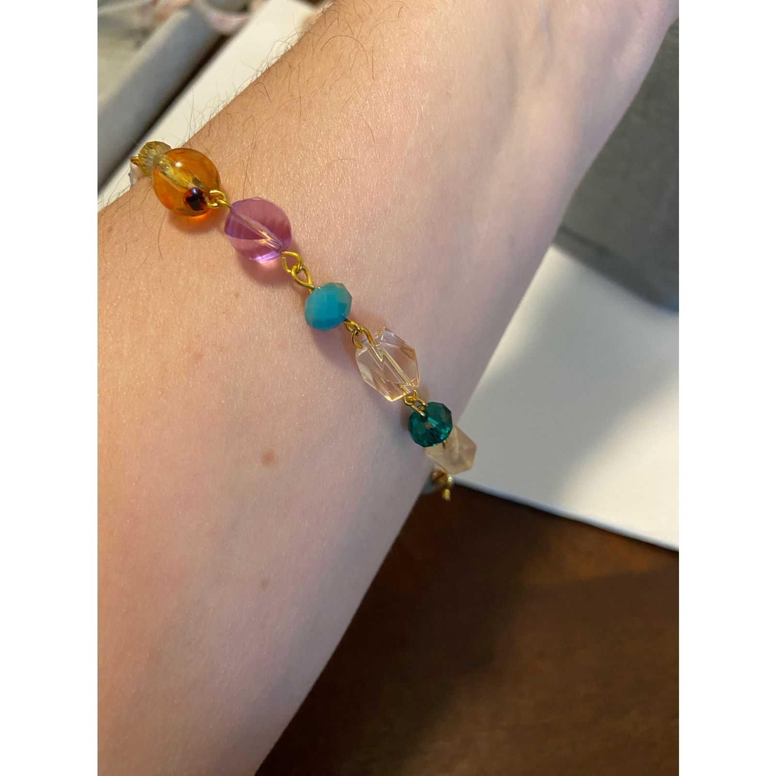 Handmade Handmade colorful beaded anklet Size ONE SIZE - 2 Thumbnail