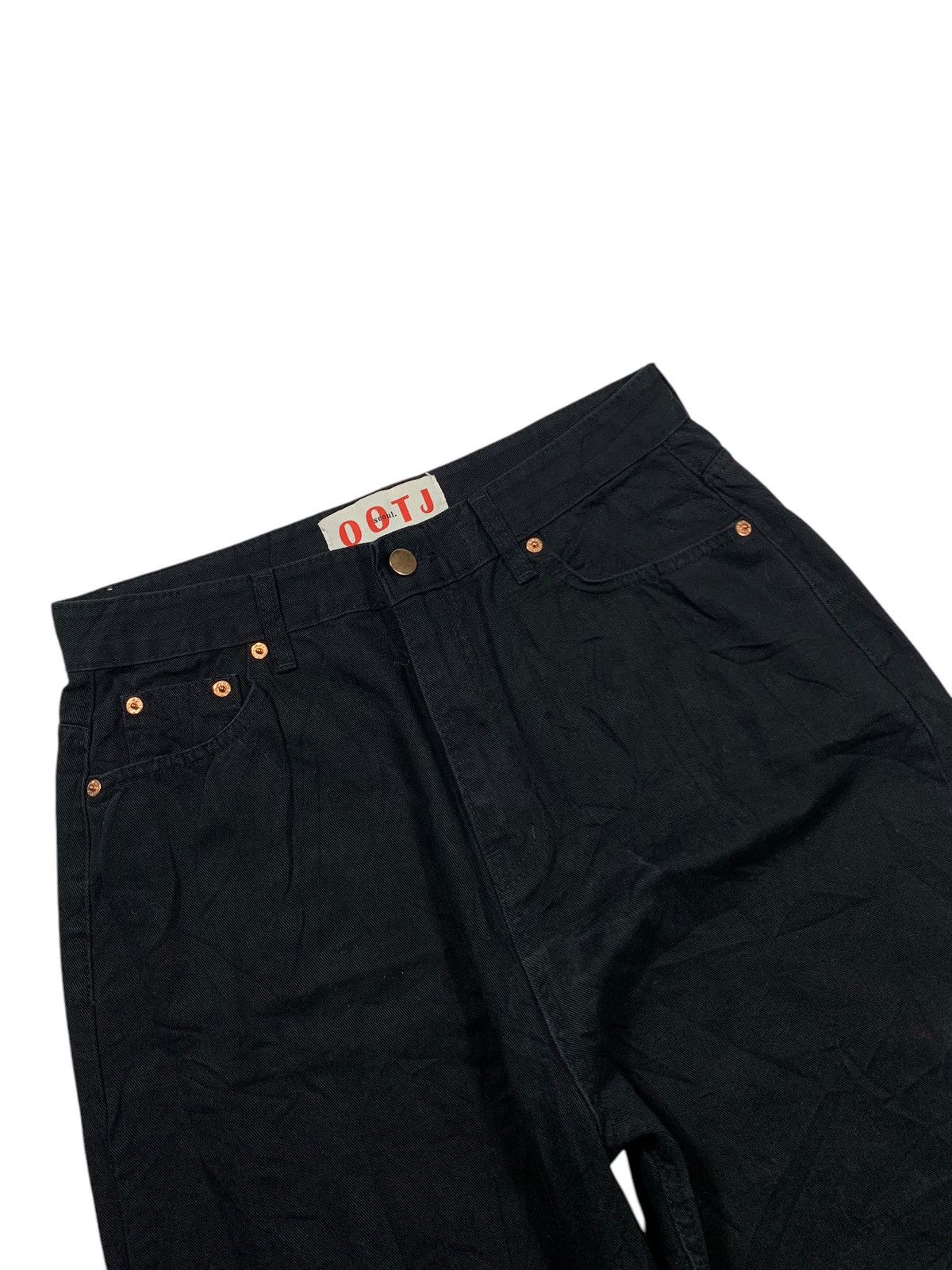 Japanese Brand OOTJ SUPER BLACK BAGGY JEANS PANTS Size US 32 / EU 48 - 3 Thumbnail