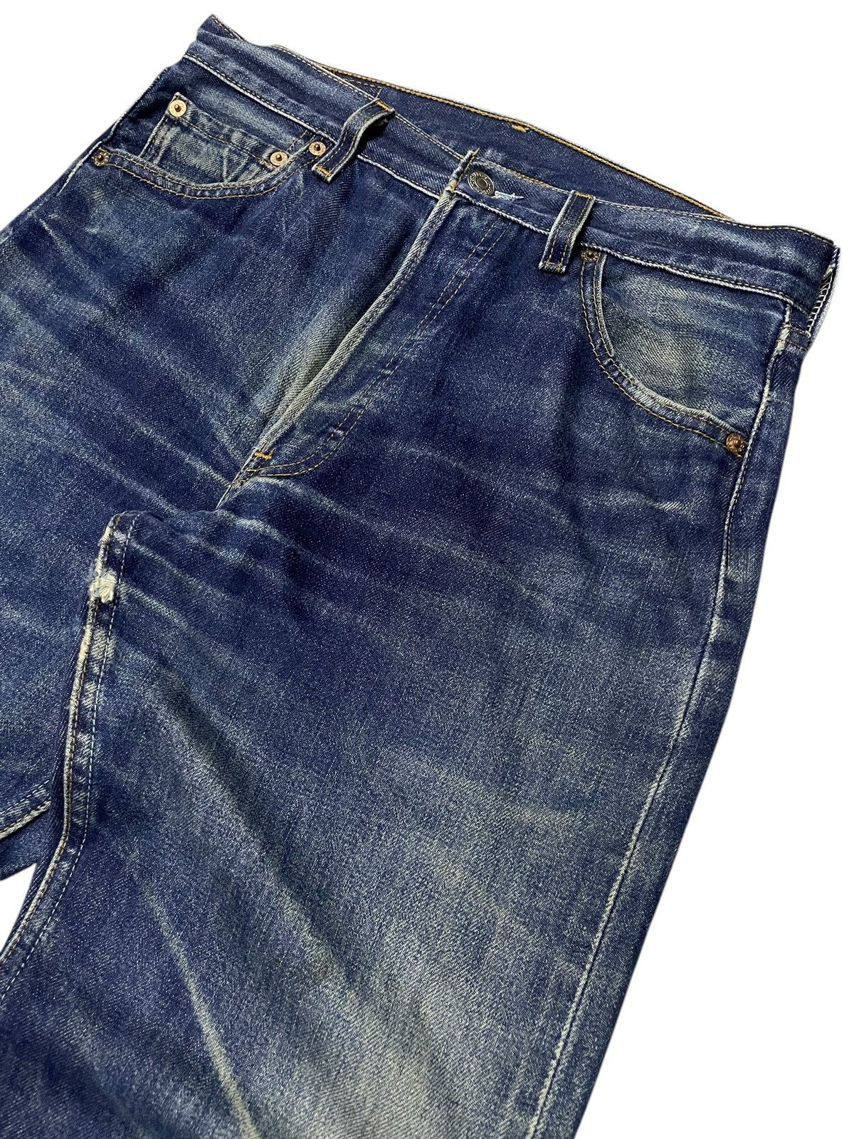 Levi's × Vintage Vintage Levis 501XX Faded Mud Wash Distressed Jeans Size US 30 / EU 46 - 9 Thumbnail