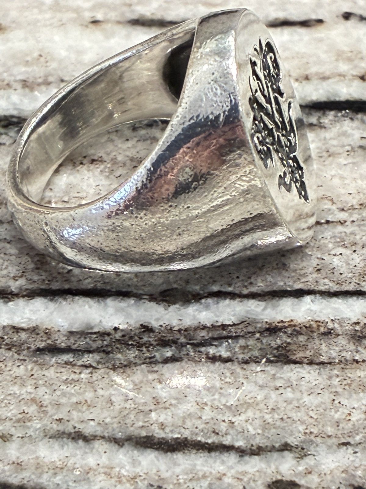 John Varvatos 25 Anniversary Sterling Silver Ring with diamonds Size ONE SIZE - 12 Thumbnail